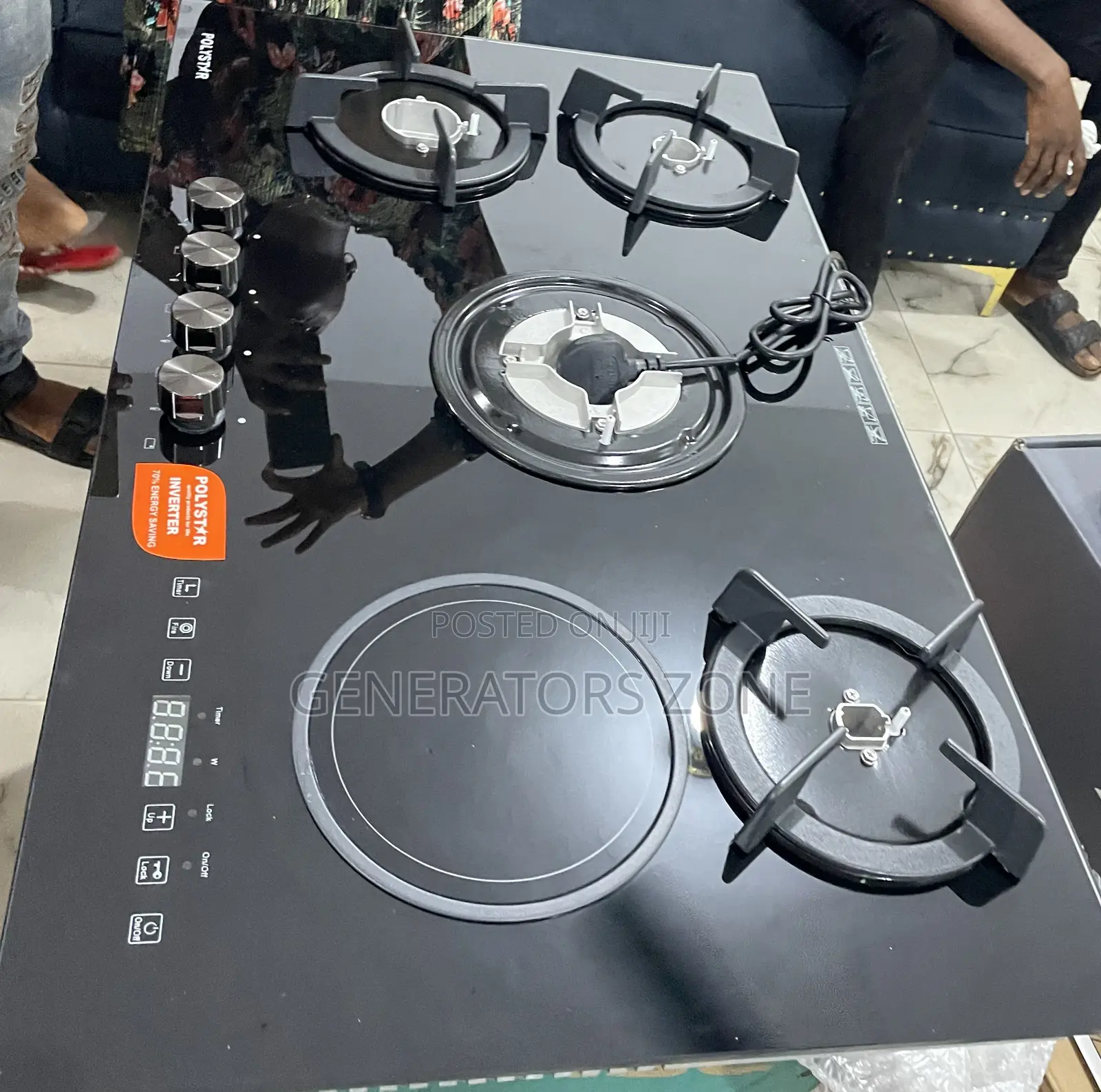 Polystar Inverter Cooker With 1 Electric "Pv-Ny4g1einv"