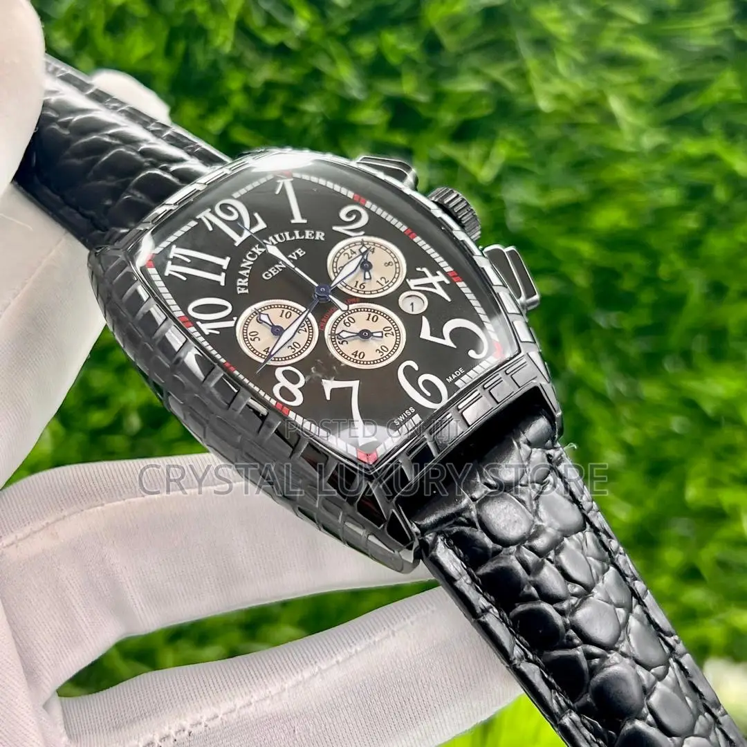 Franck Muller Quality Luxury Genuine Leather Wristwatch