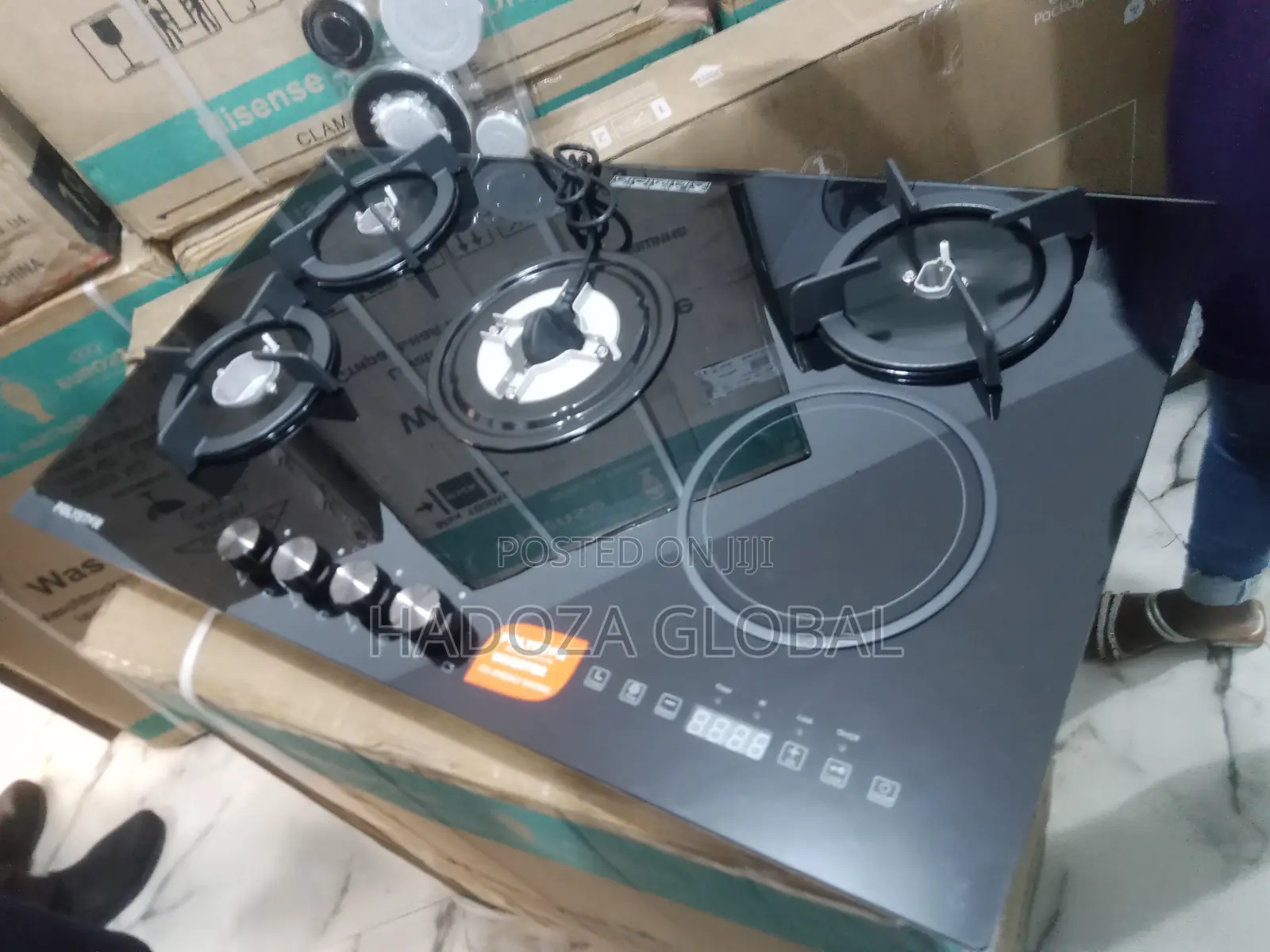 Affordable Polystar 87cm 4 Burner 1 Gas Hub (Inverter Mode)