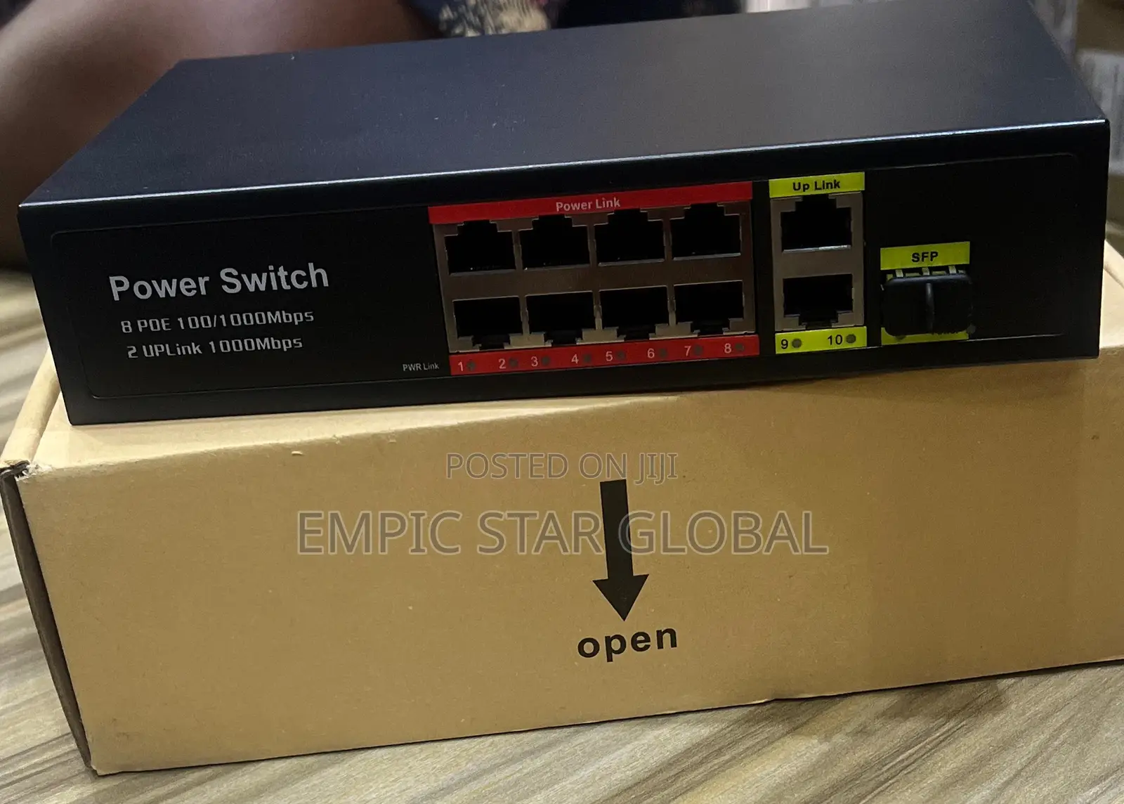 11 Port Gigabit POE Switch 8 POE Ports 1000mbps 2 Gigabit Up
