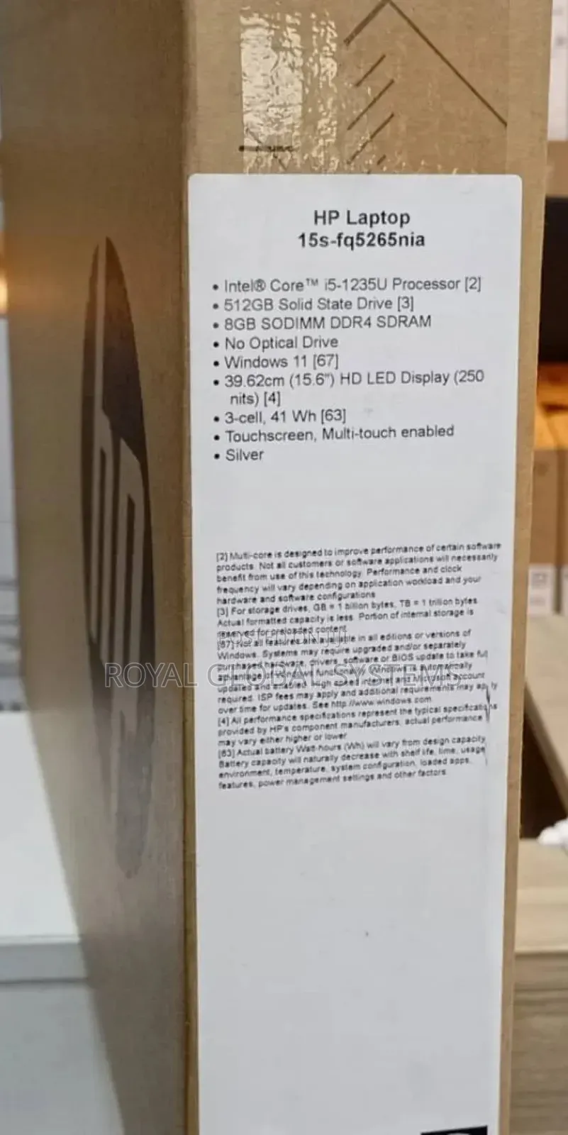 New Laptop HP 15s 8GB Intel Core I5 SSD 512GB