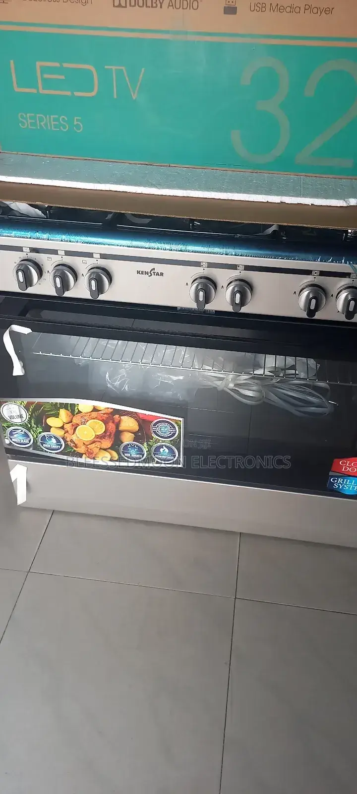 Kenstar 5 Burners Gas Cooker 3 Years Warranty