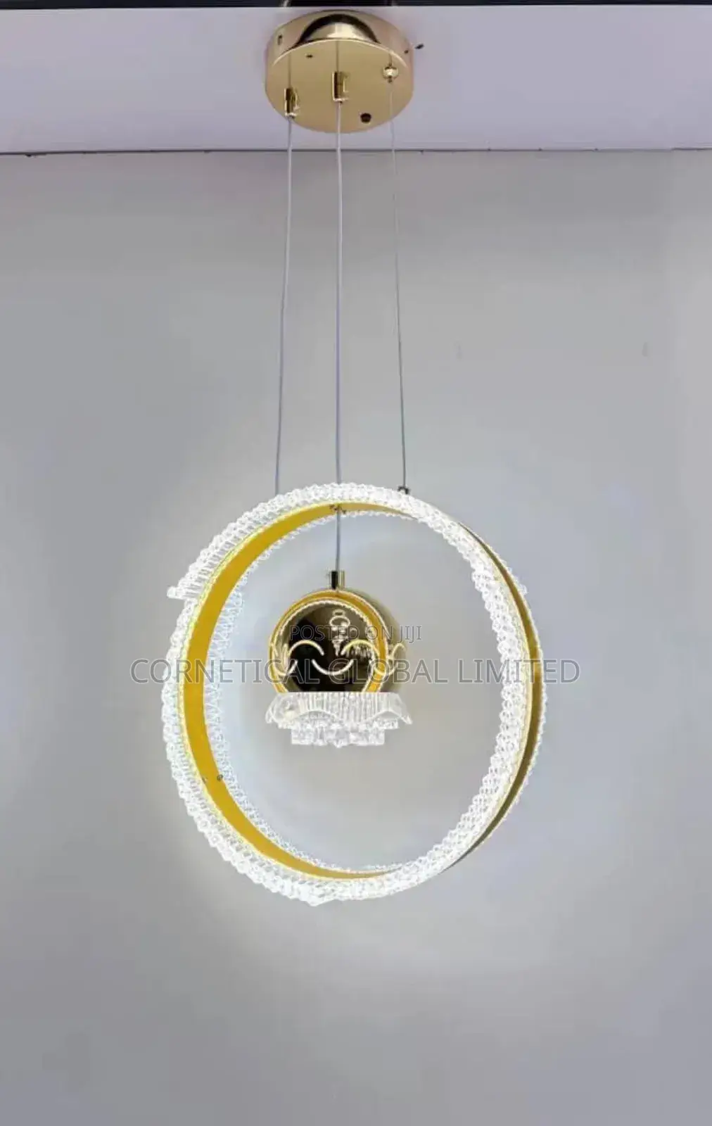 Modern Luxury Crystal Led Single Drop Pendant Light