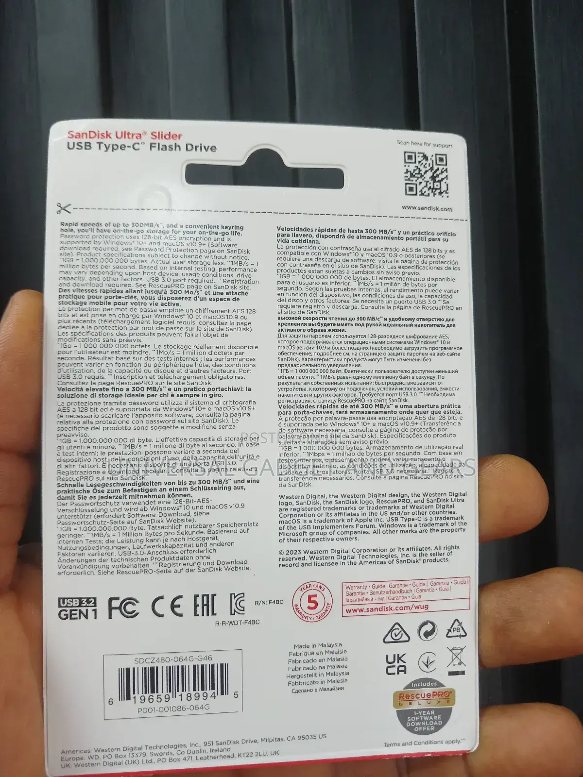 64gb Sandisk Usb-C Flash Drive ( Type-C Flash Drive)