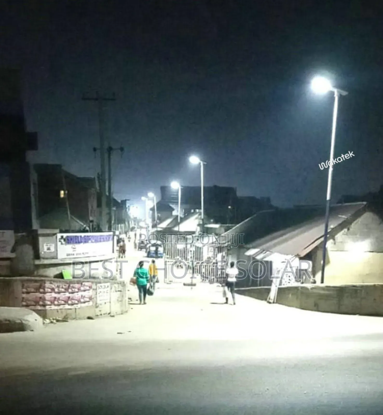 100w Wakatek All In One Solar Street Light