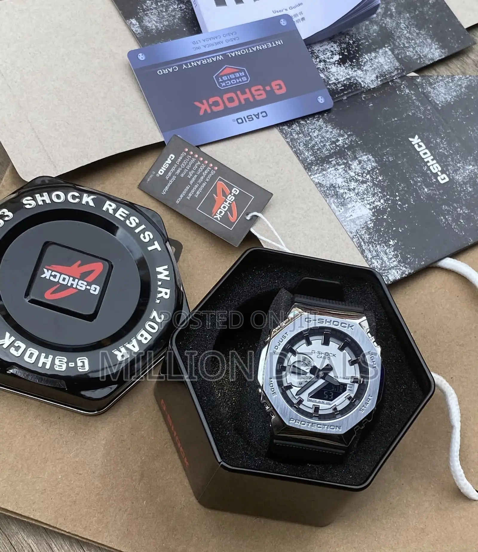 Rubber Strap Unique Men's G-Shock Wrist Watch