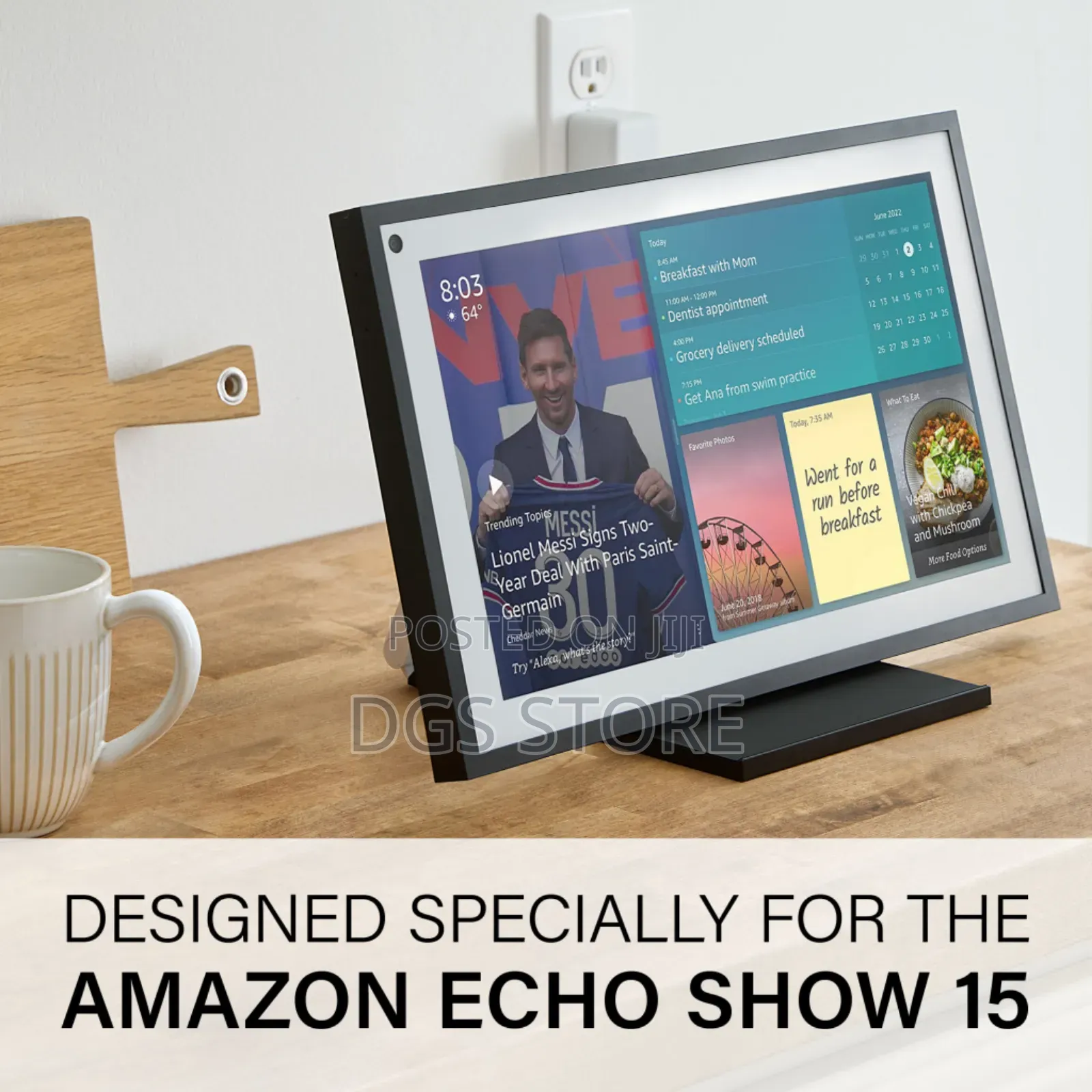 Sanus Behks W1 White Tilt Stand for Amazon Echo Show 15 "