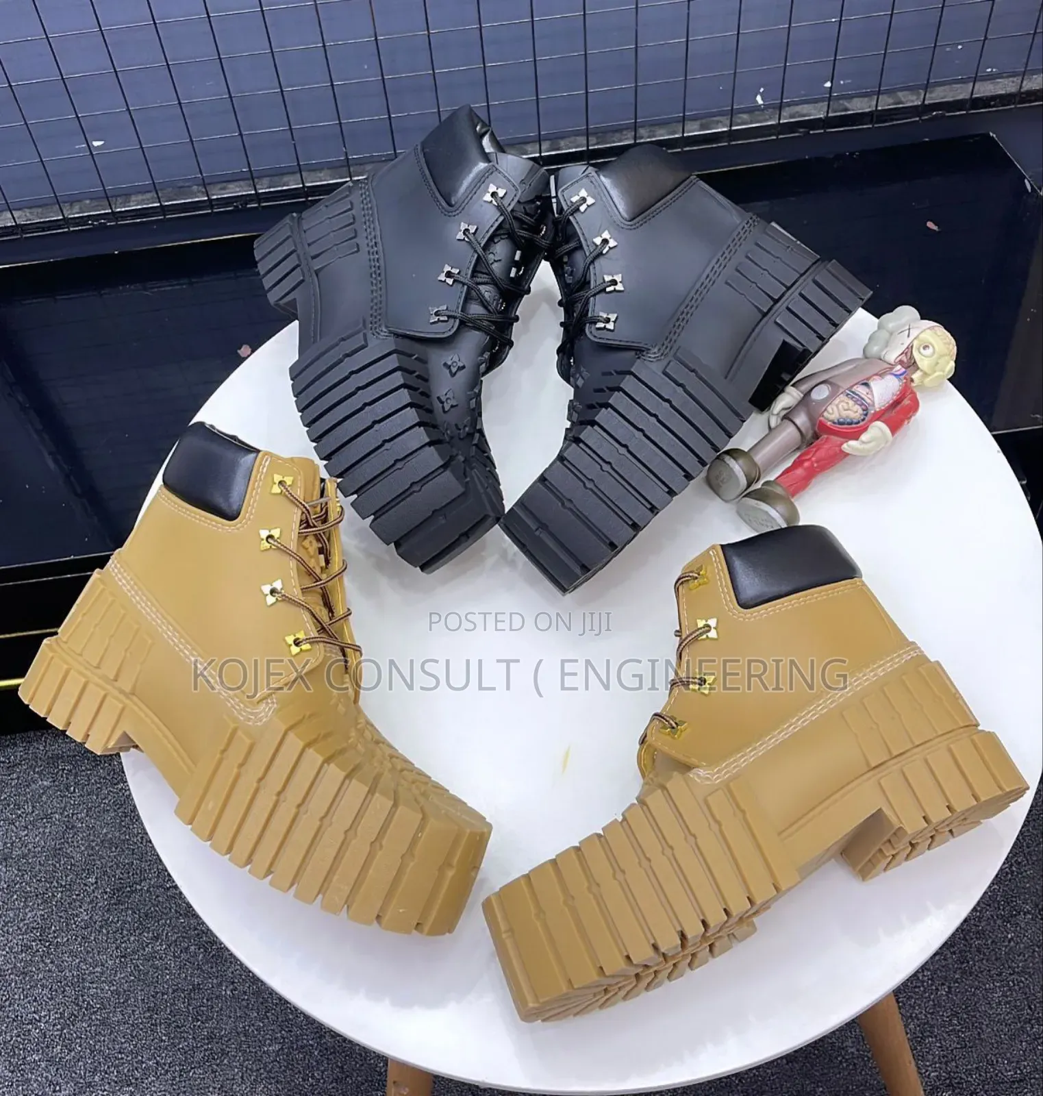 MSCHF X Louis Vuitton X Timberland 2 X 4 Brutal Boots