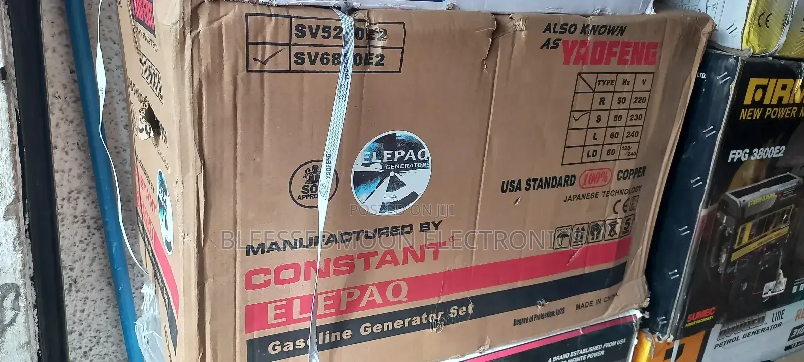 Elepaq Constant Supper Heavy Duty Generator 5.5kva Cooper Co
