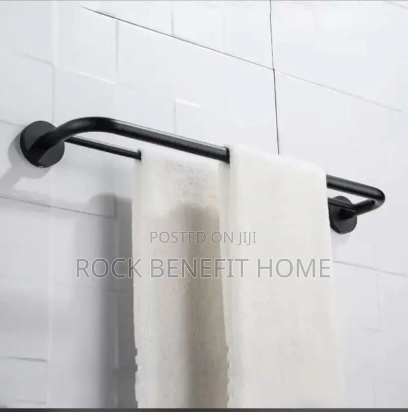 Black Towel Rail