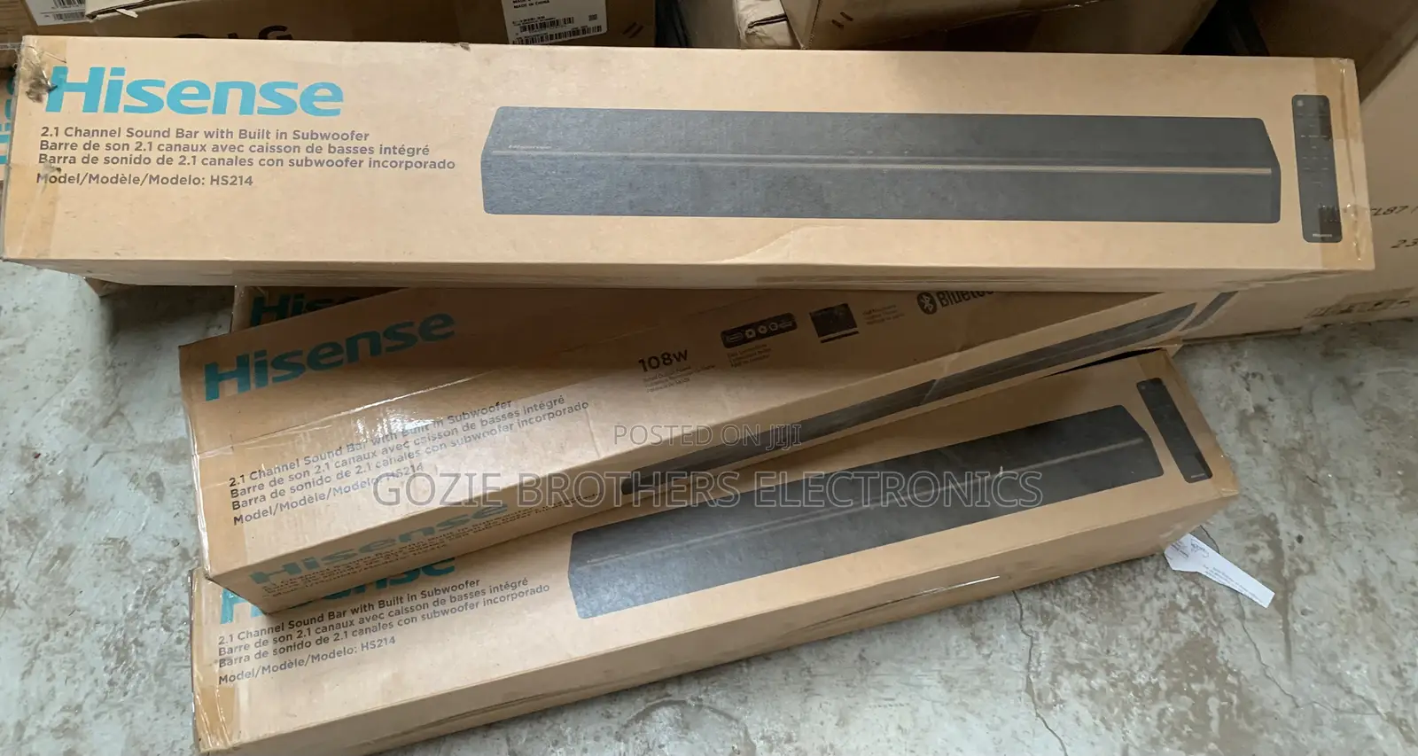 Hisense Hs214 2.1ch 80watts Sound Bar