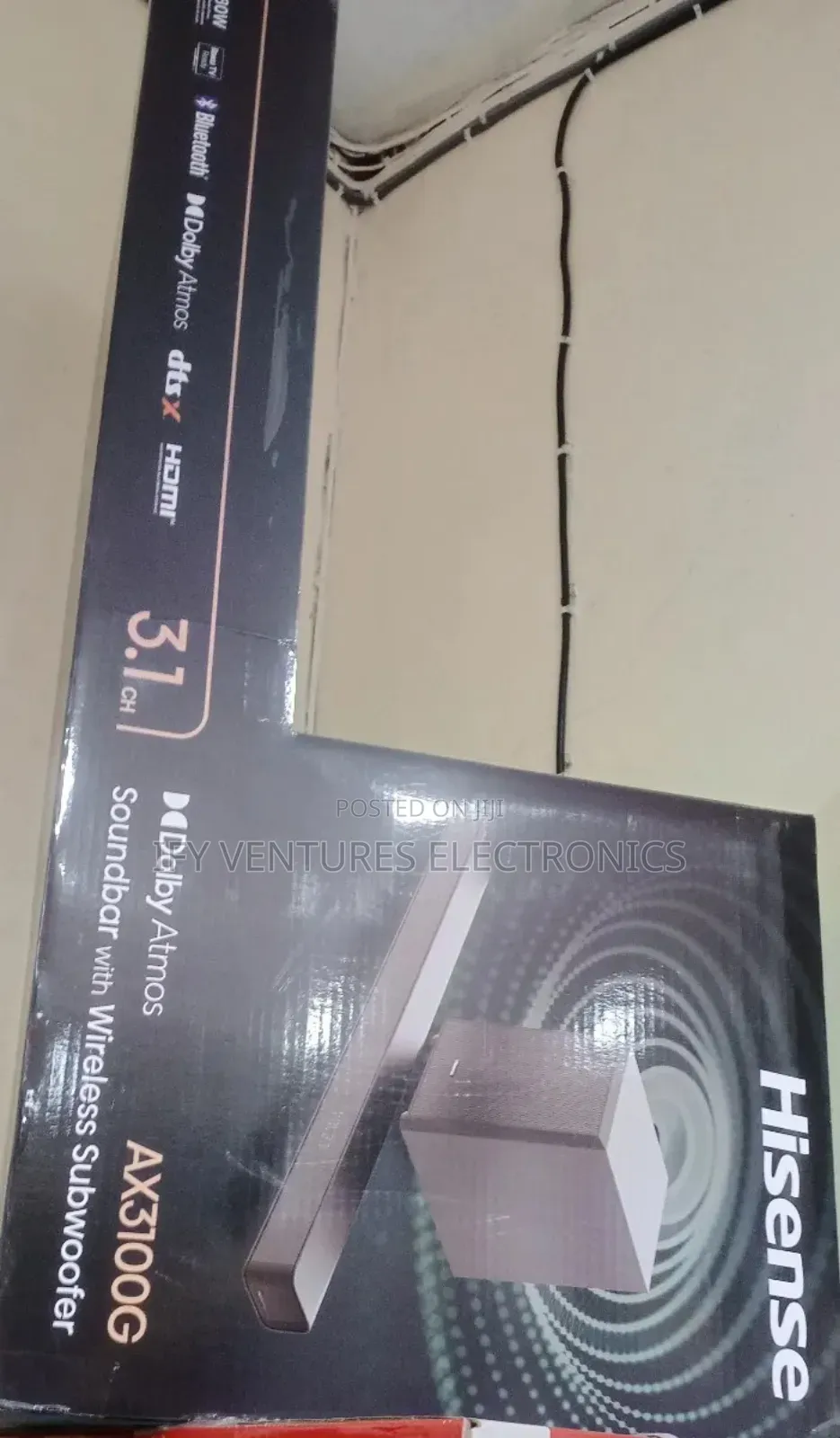 280w 3.1 Channel Hisense Sound Bar With Bluetooth