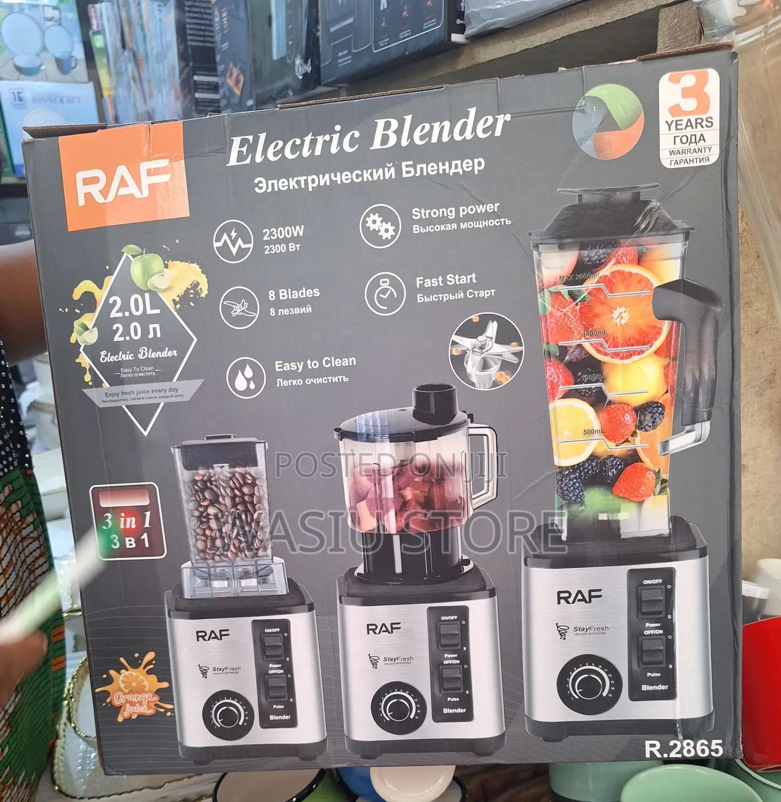 Raf 3 in 1 Blender and Grinder
