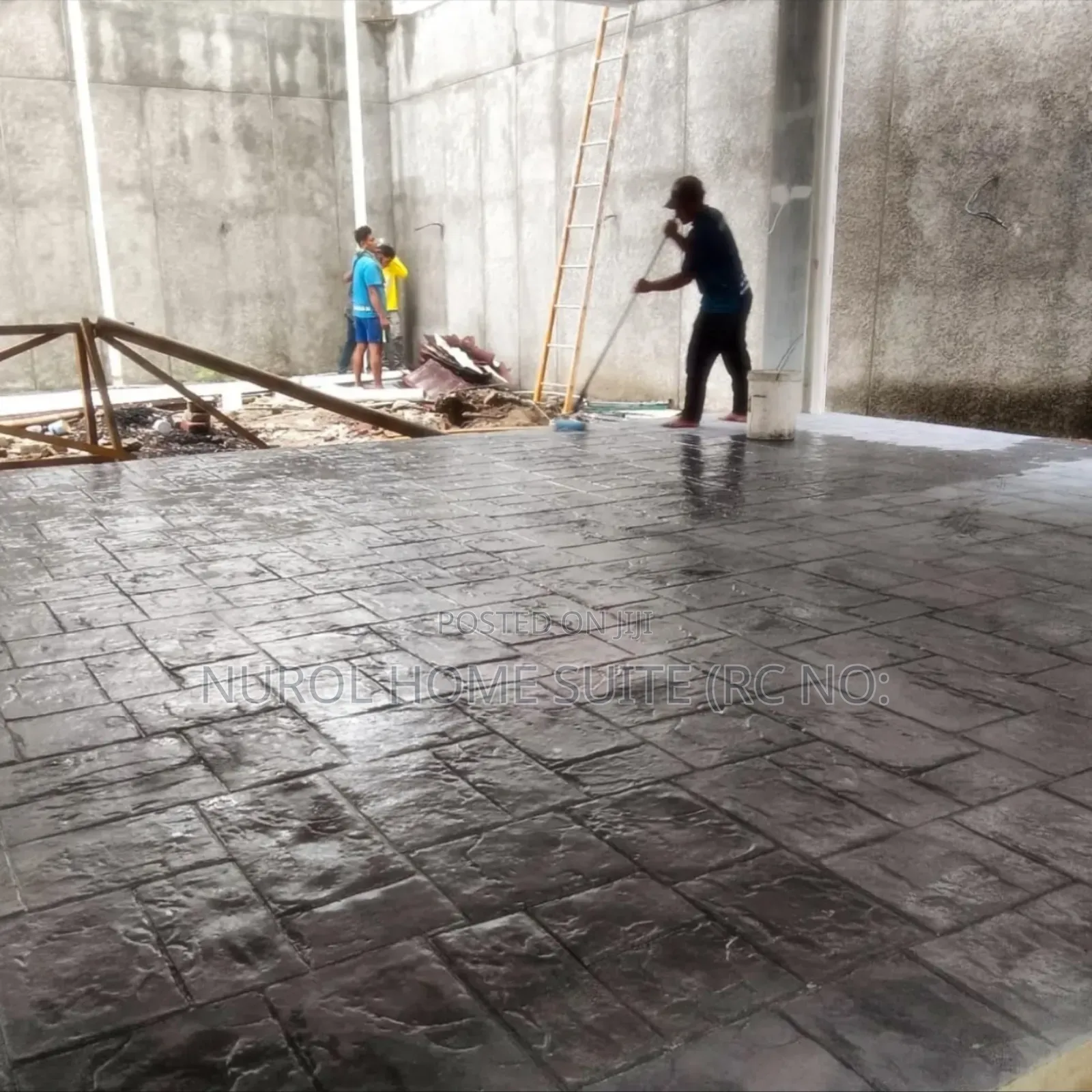 Modern Stamped Concrete Floor Design