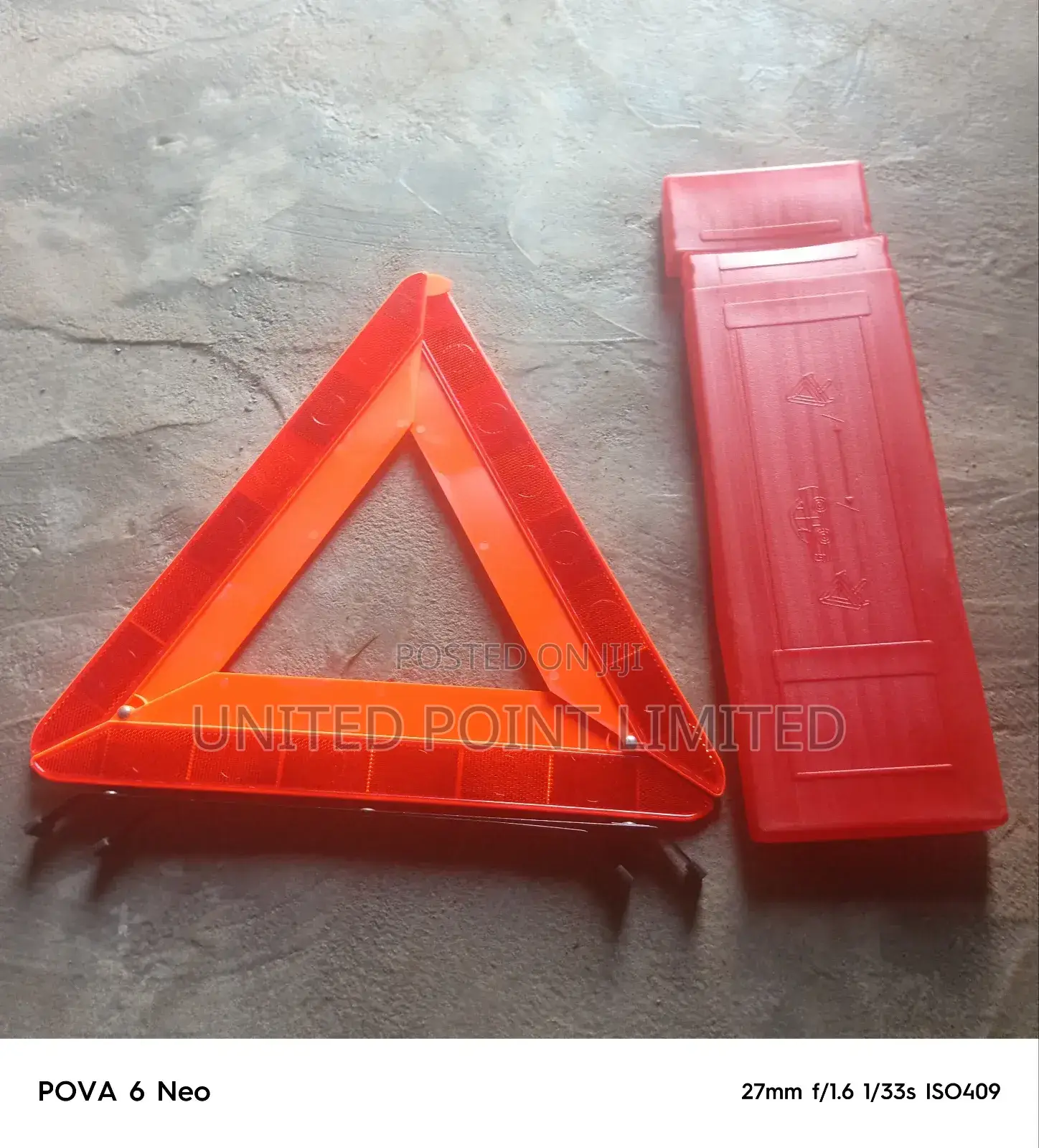 Car Red C Caution Warning Sign