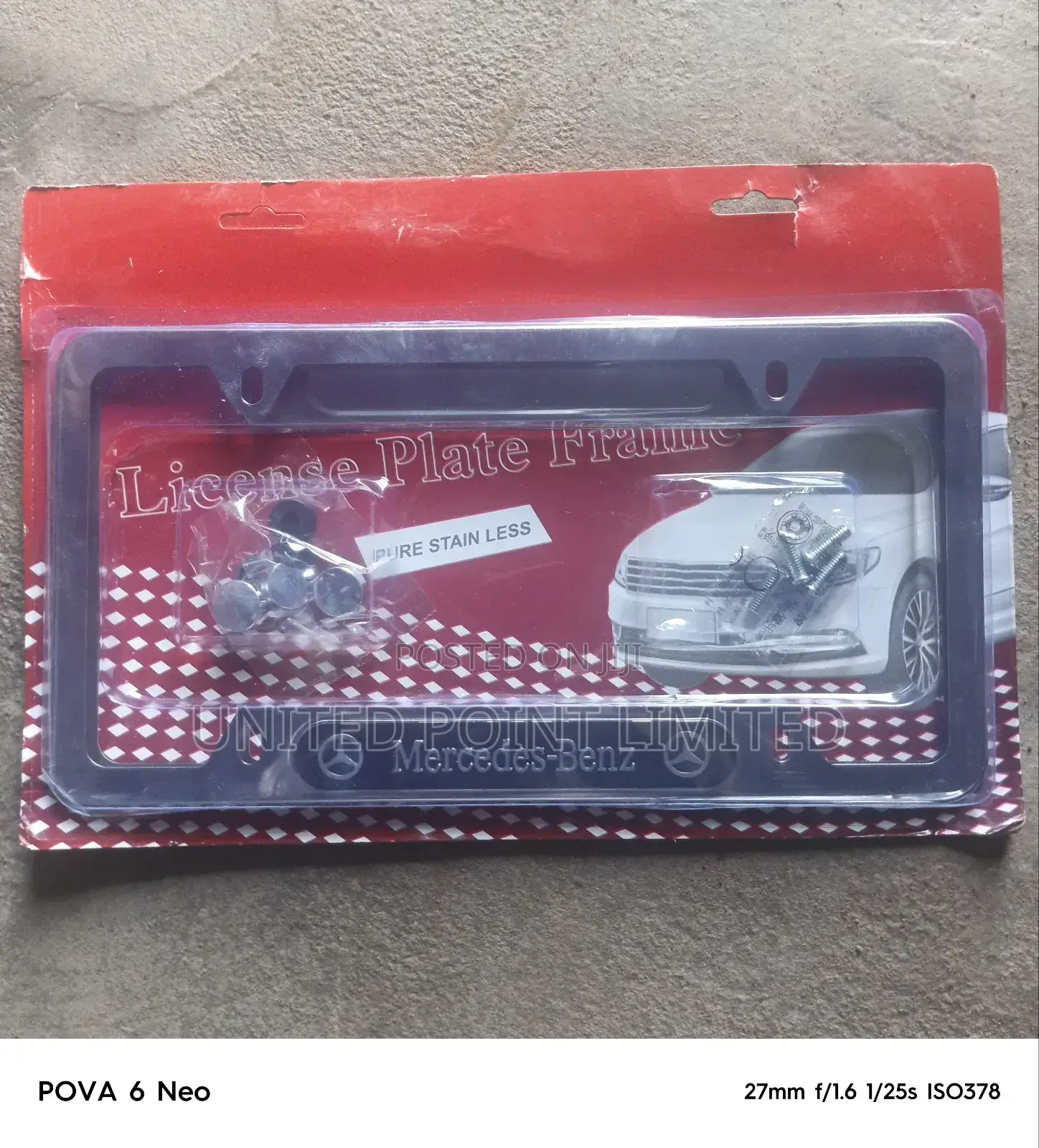 Mercedes Benz Plate Number Frame Abj