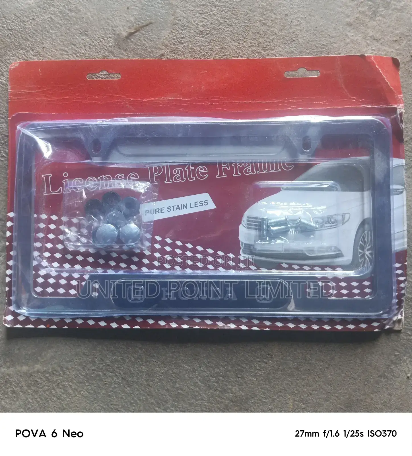Honda Plate Number Frame Abj