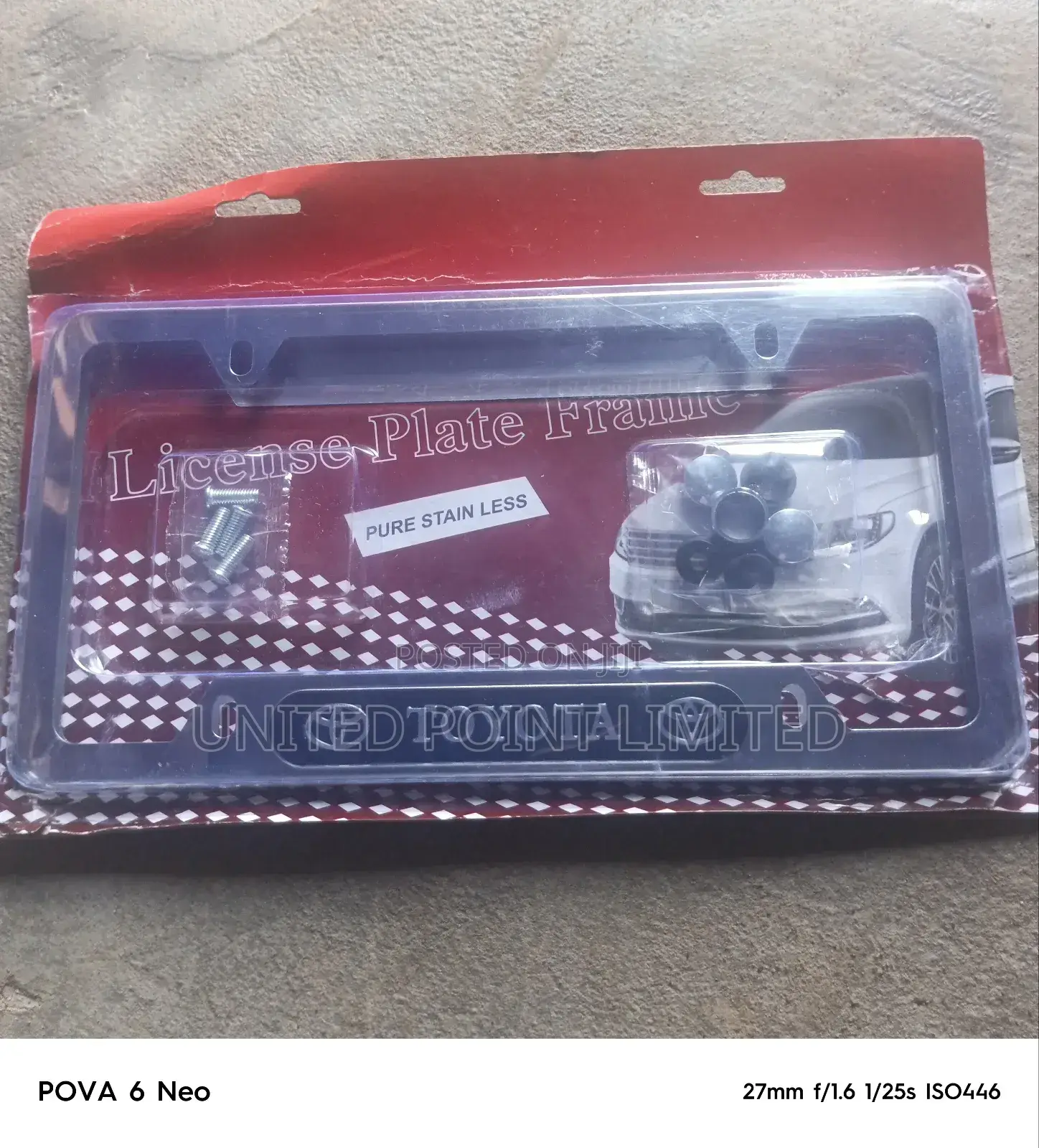 Toyota Stainless Plate Number Frame Abj