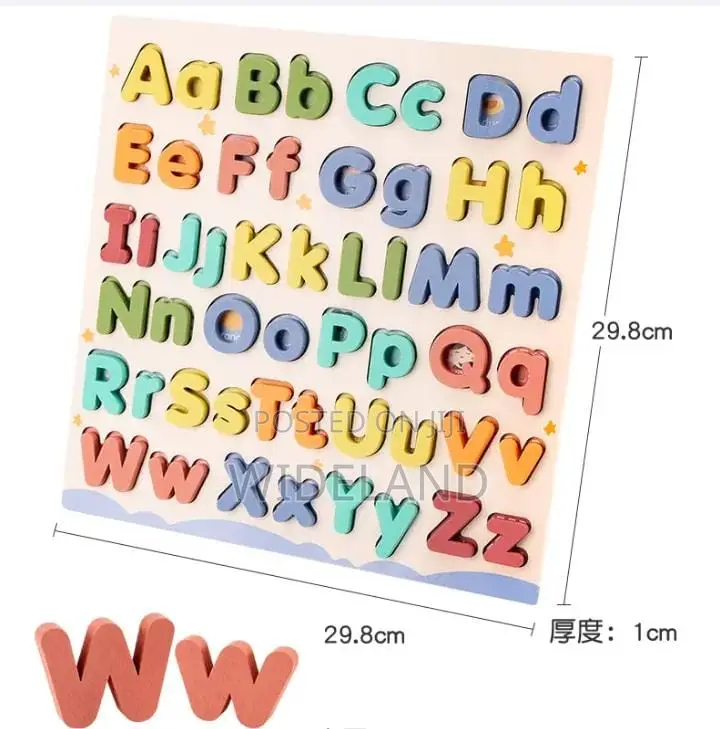 3d Montessori Upper and Lower Case Alphabetic Board