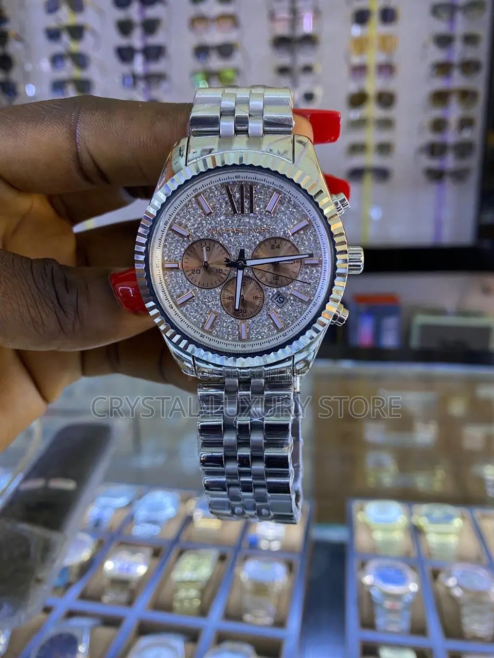 Michael Kors Quality Luxury Men Genuine Leather Wristwatch