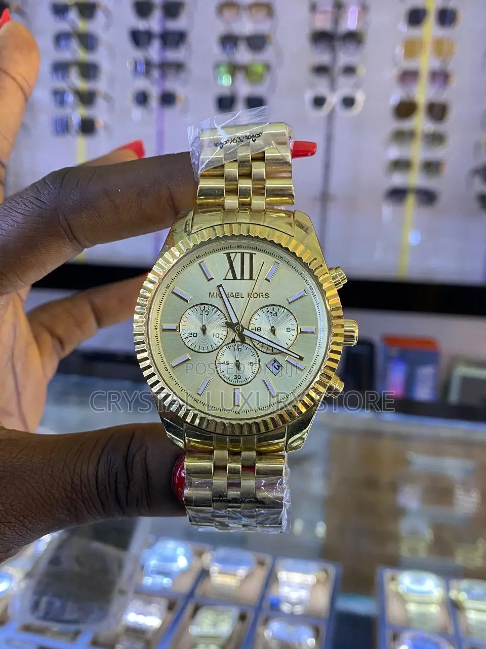 Michael Kors Quality Luxury Men Genuine Leather Wristwatch