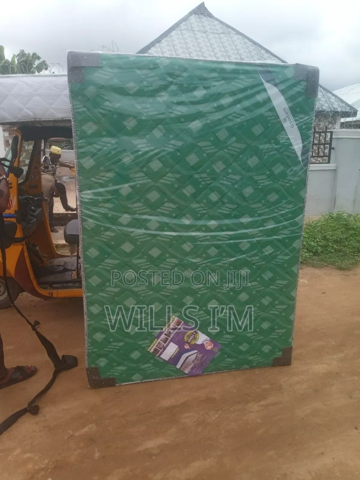 4.5 by 10 Inches Full Orthopedic Green Earth Mattress
