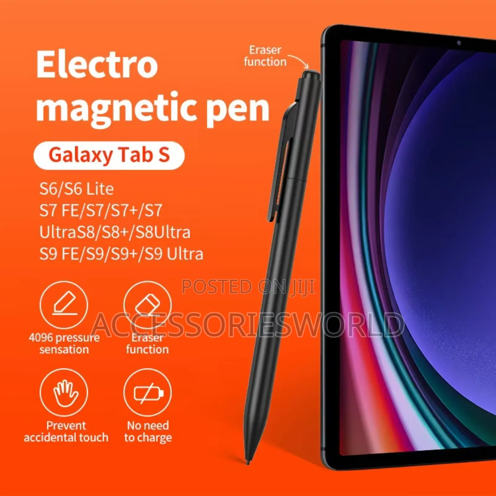Universal Electro Magnetic EMR Pen With Eraser