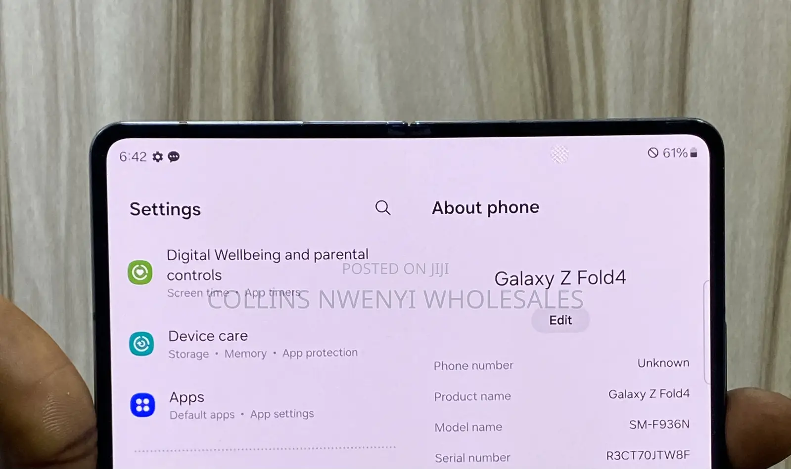 Samsung Galaxy Z Fold4 256 GB Black