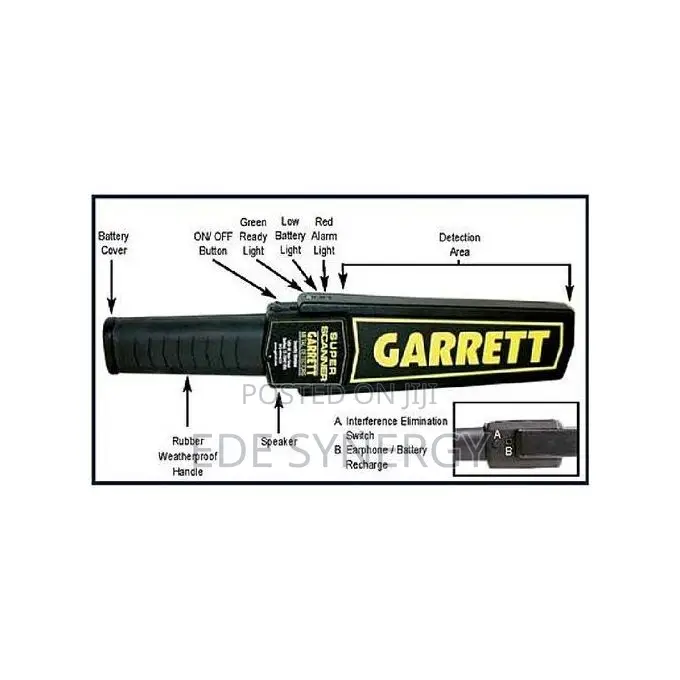 Garrett Hand Held Metal Detector With Alarm And Vibration De