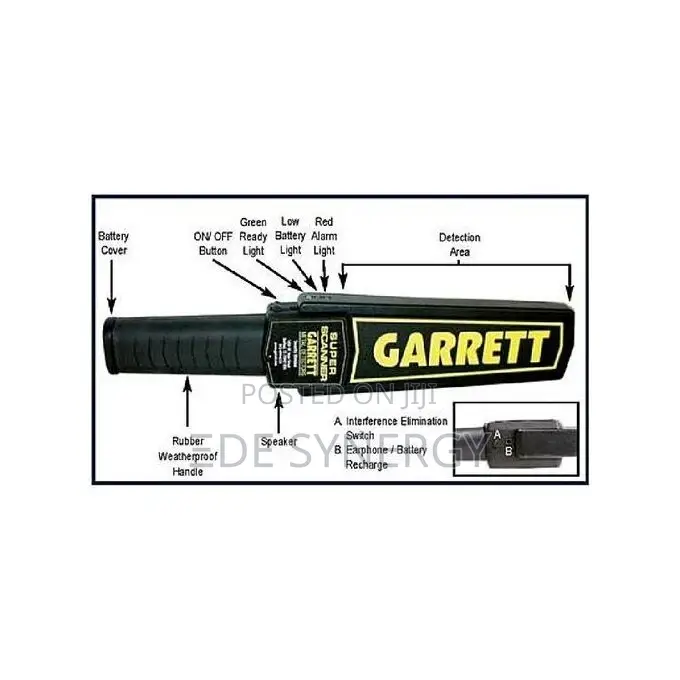 Garrett Hand Held Metal Detector With Alarm And Vibration De