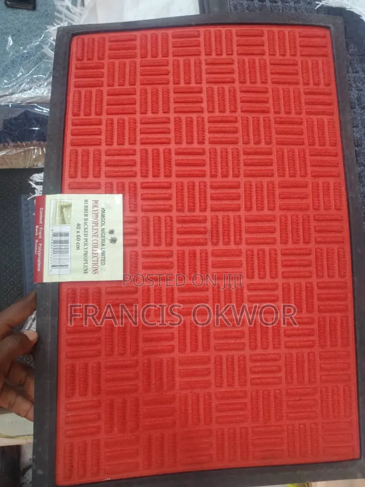 Foot Mat Rubber Backed.