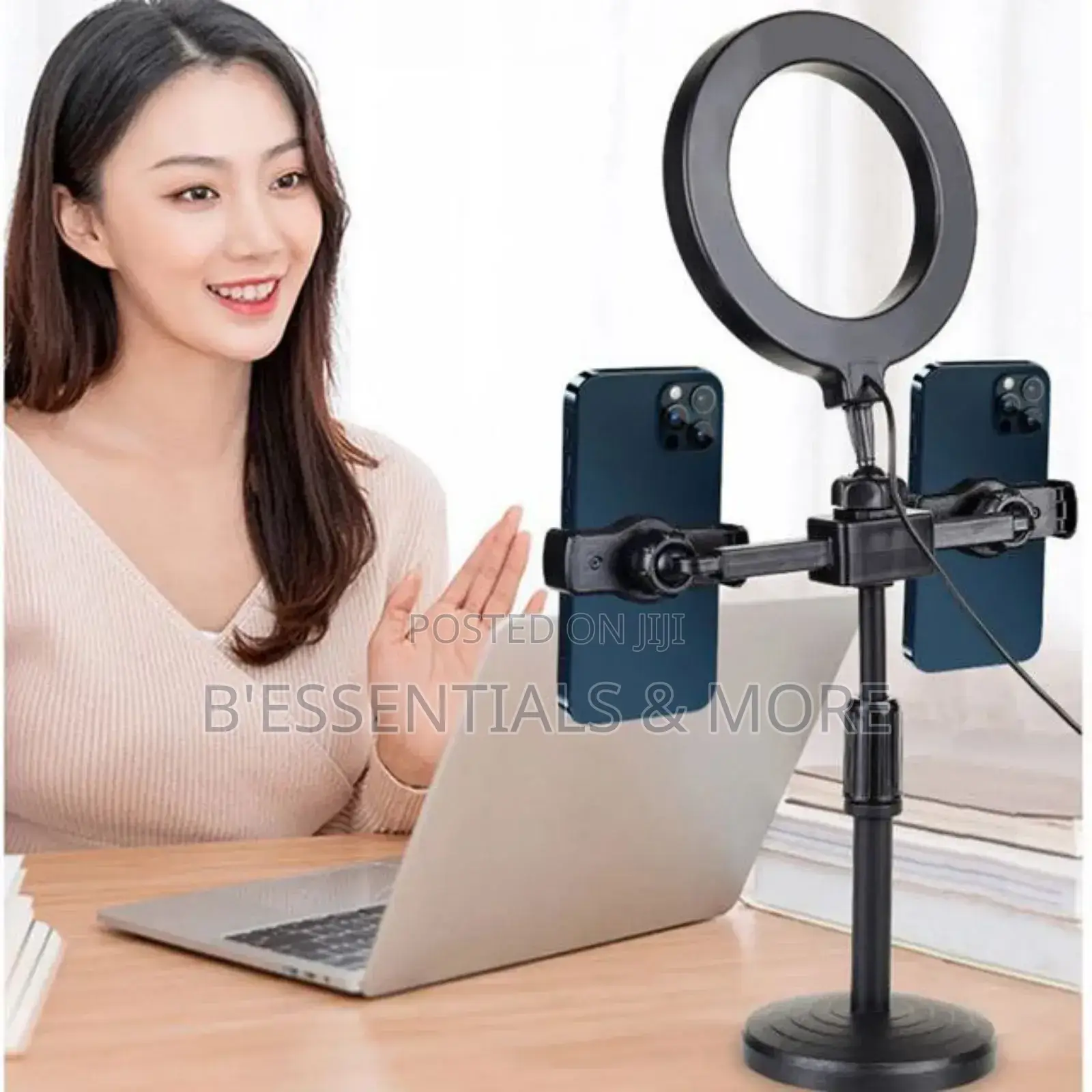 Double Phone Holder and Tripod Stand