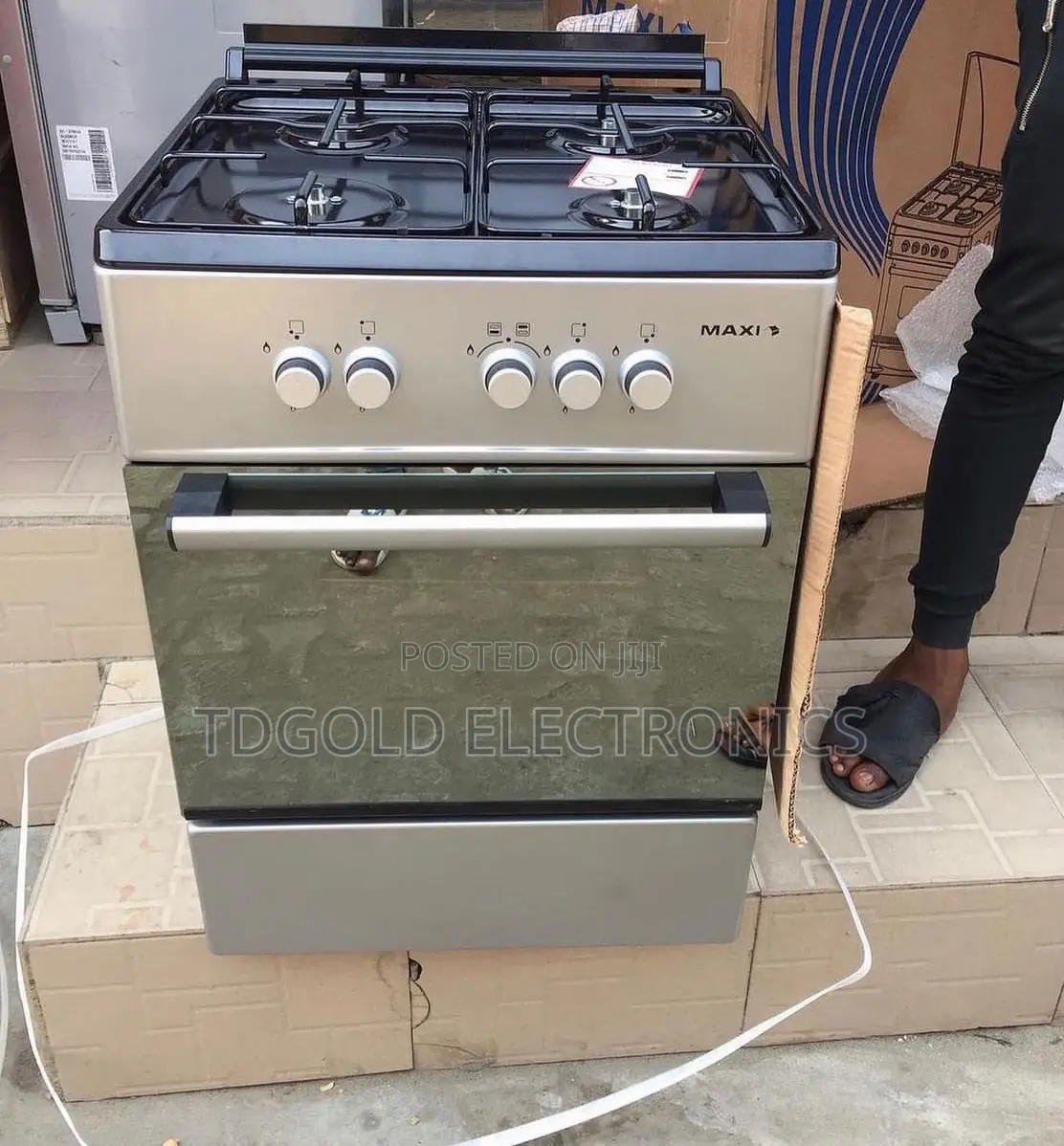 Maxi 60*60 (3+1) Burner Gas Cooker INOX