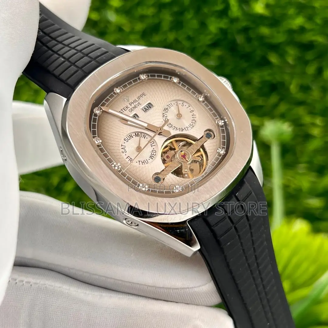 Luxury Patek Philippe Rubber Strap Authomatic Wristwatches