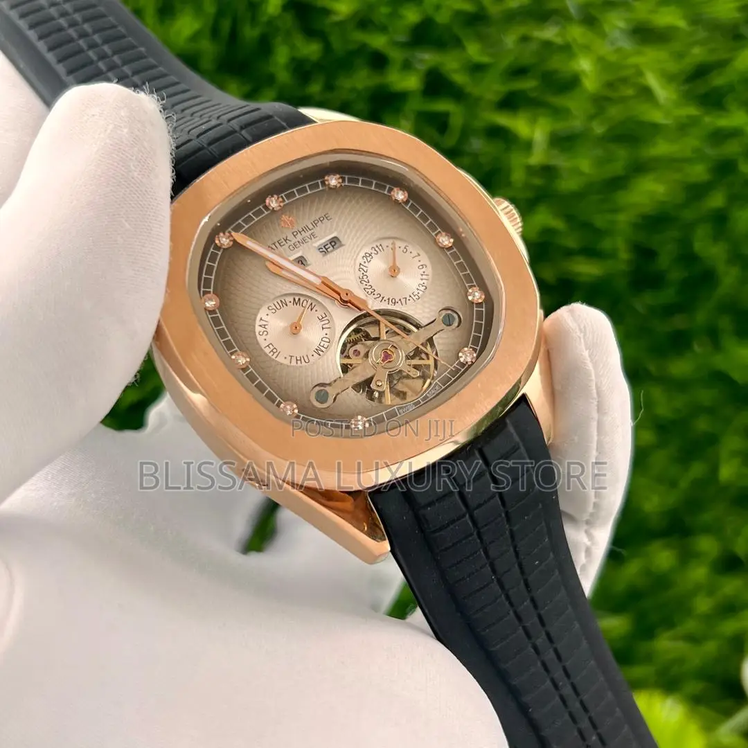 Luxury Patek Philippe Rubber Strap Authomatic Wristwatches