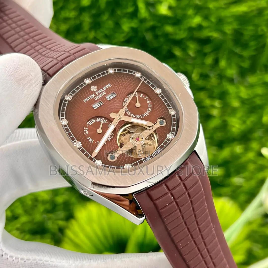 Luxury Patek Philippe Rubber Strap Authomatic Wristwatches