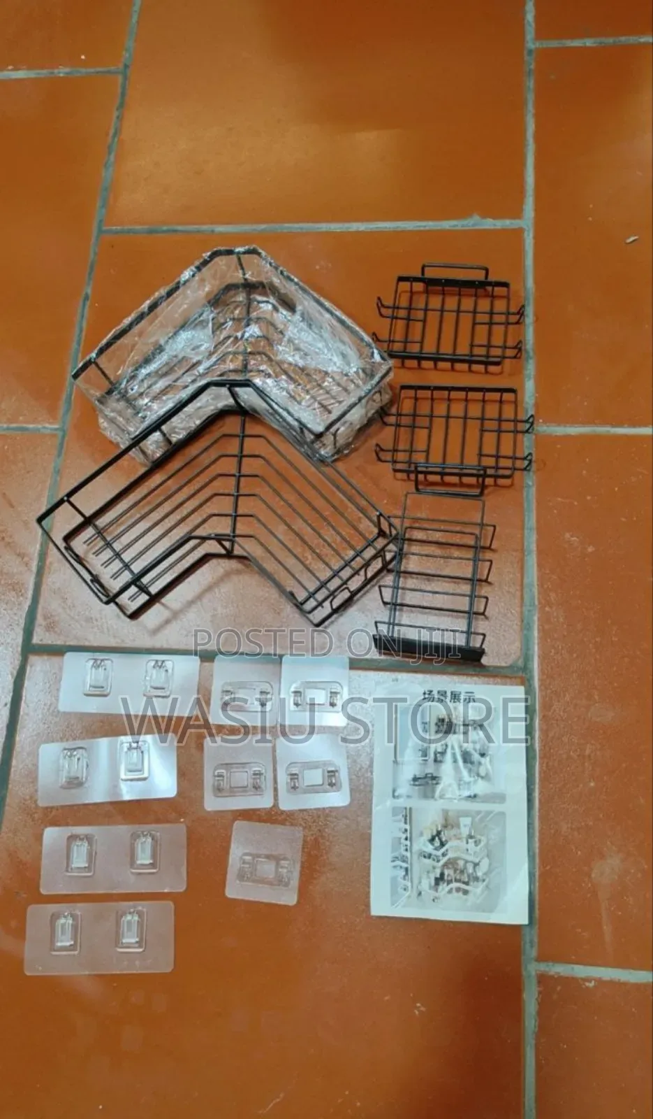 5pcs Non Punching Corner Multipurpose Shelf