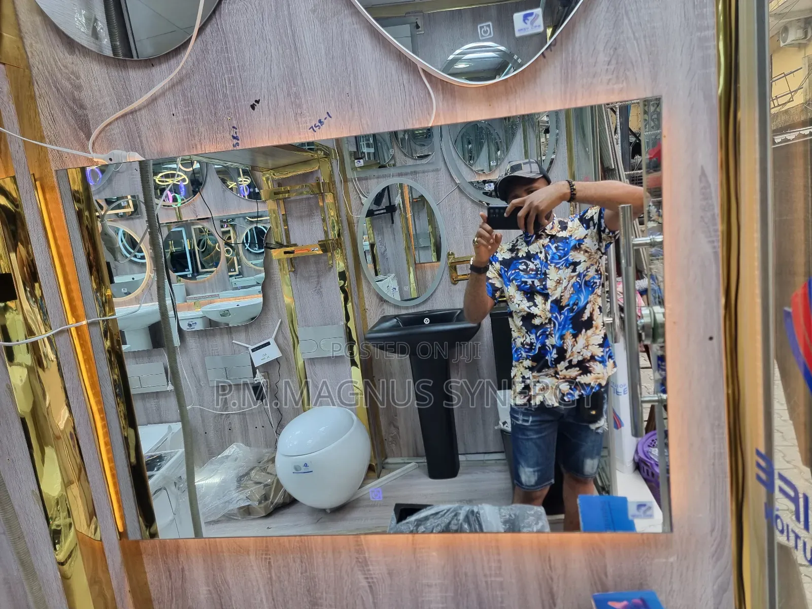 England Standard Digital Electric Mirrors With Light.