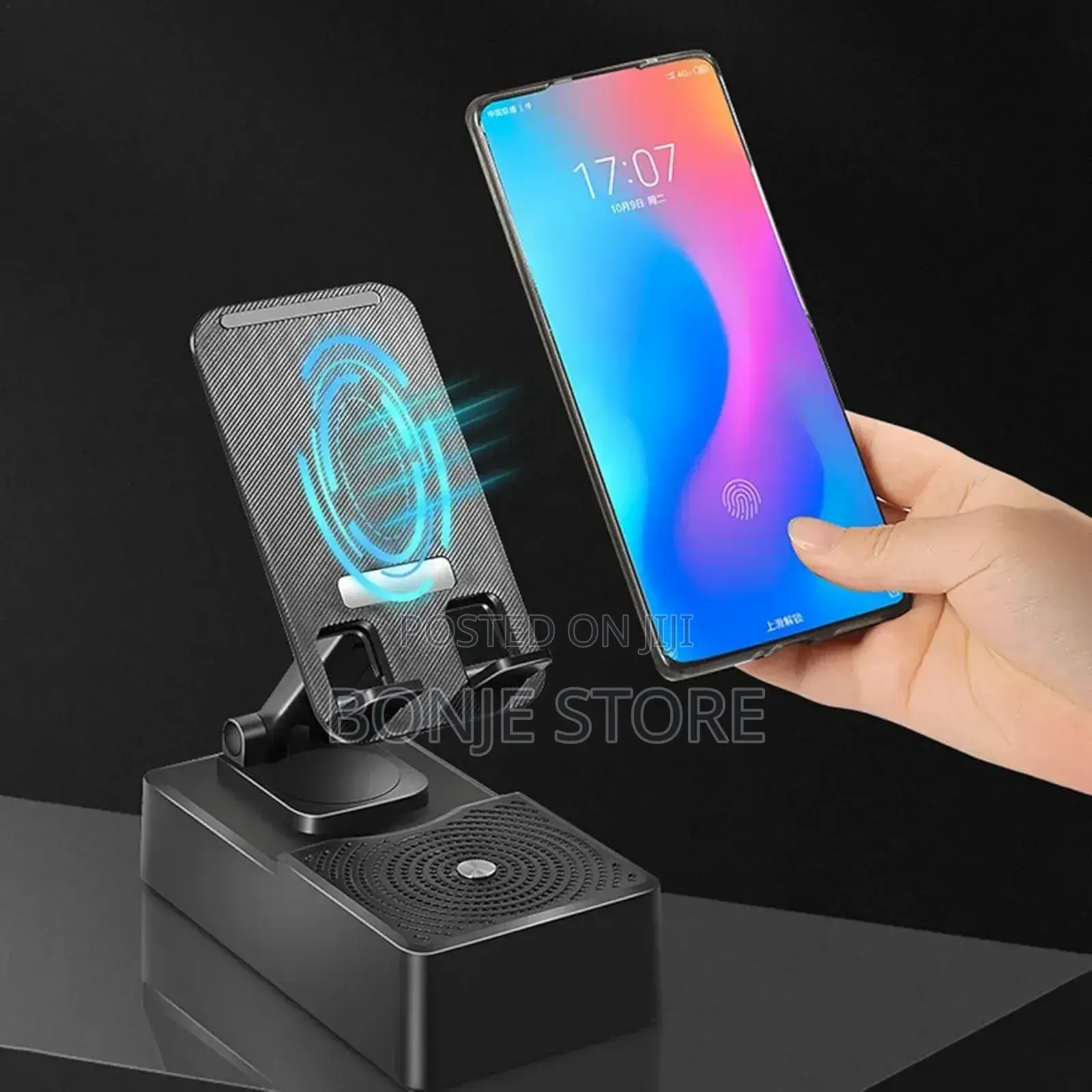 Phone Stand,Foldable Smartphone Bracket Bluetooth Speaker