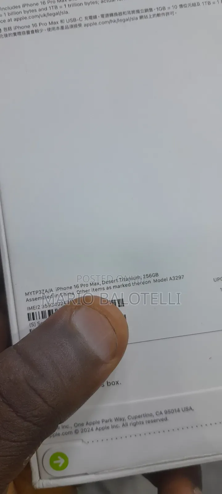 New Apple iPhone 16 Pro Max 256 GB