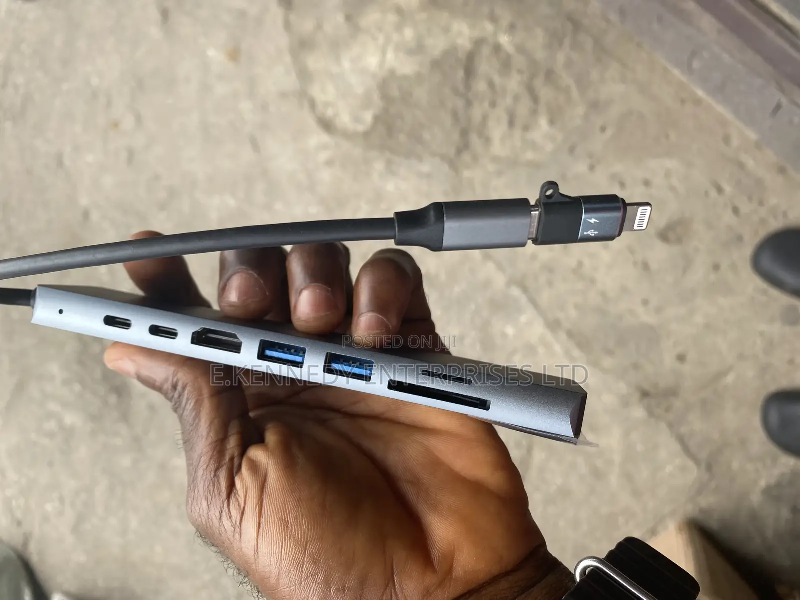 8 in 1 iPhone to USB-C HDMI Adapter USB 3.0 Multiport