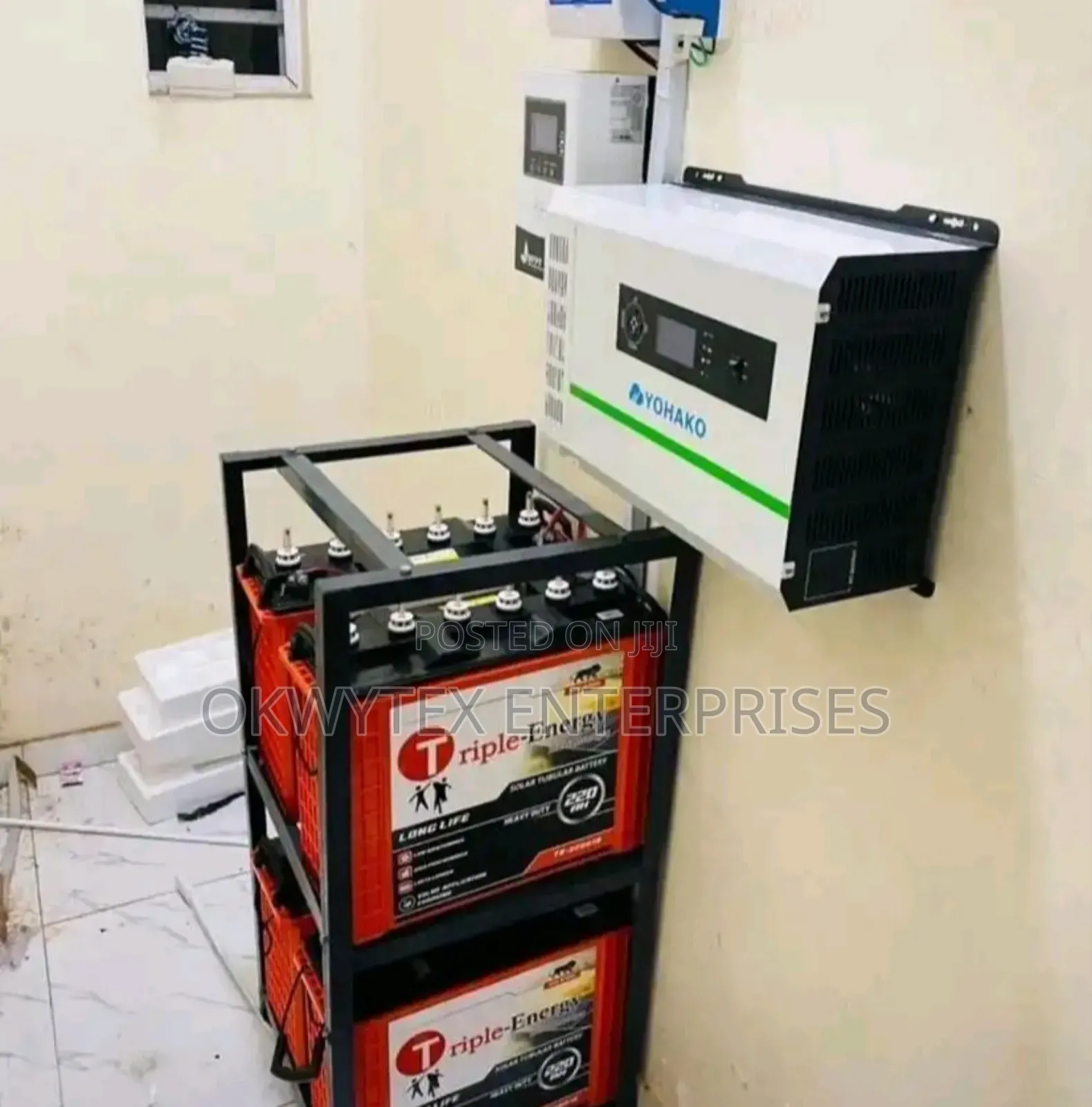4 Indian Tall Tubular Battery With 7.5kva Hoyako Inverter