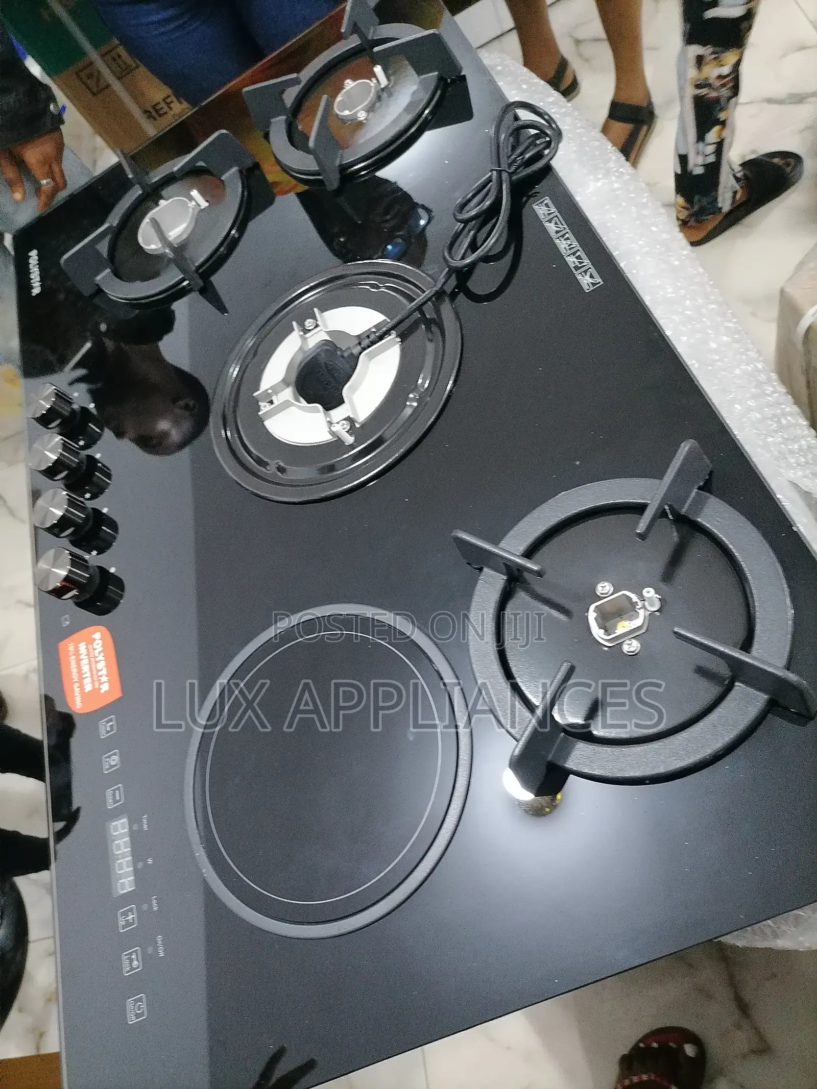 Portable Polystar 4 Gas Burner With 1 Electric Inverter Cook