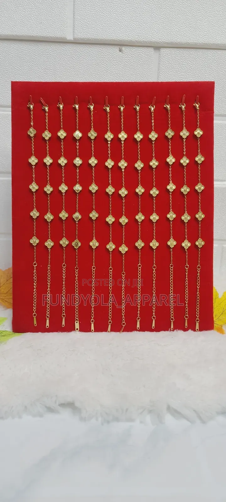 Gold Vca Hand Bracelet
