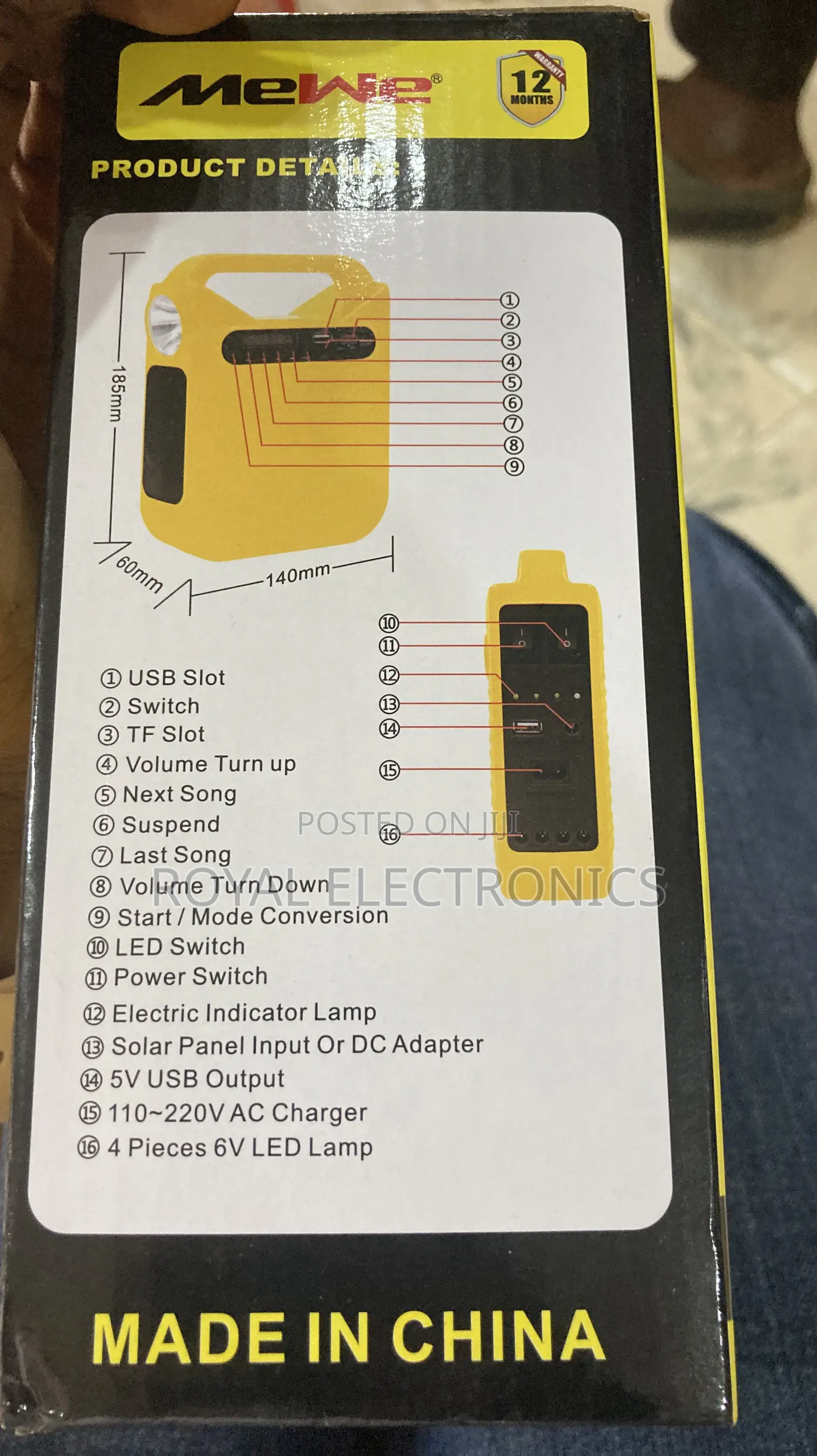 Mewe Mini Solar Lightening System With Speaker