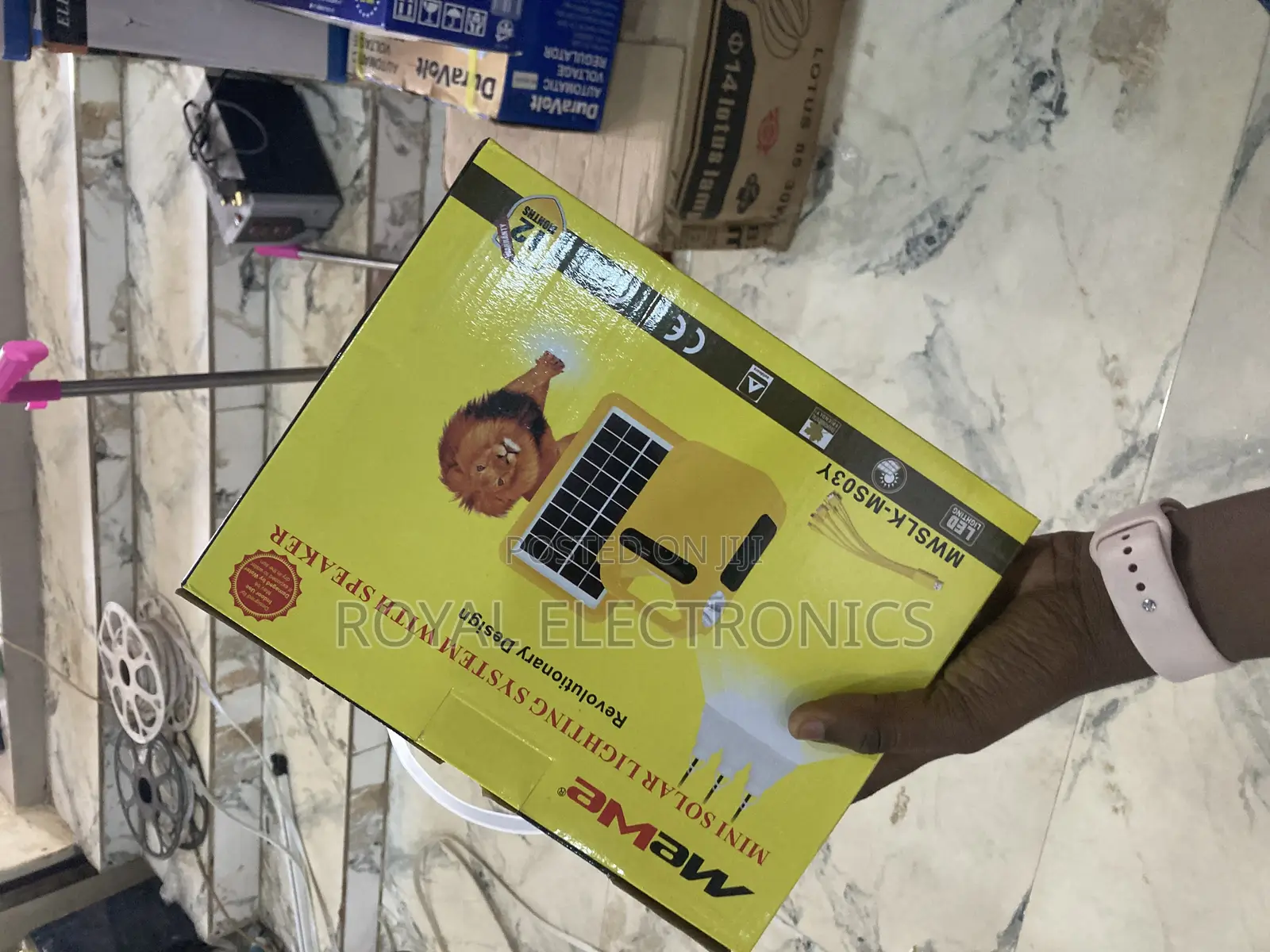 Mewe Mini Solar Lights 3bulbs With Speaker