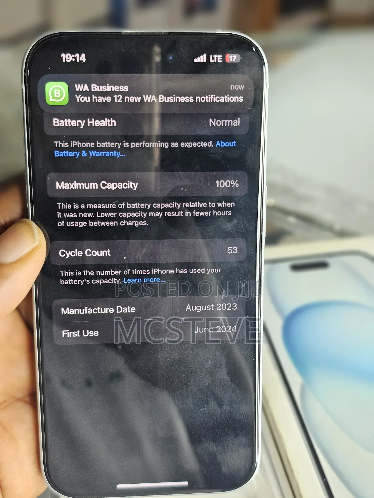 New Apple iPhone 15 128 GB Blue
