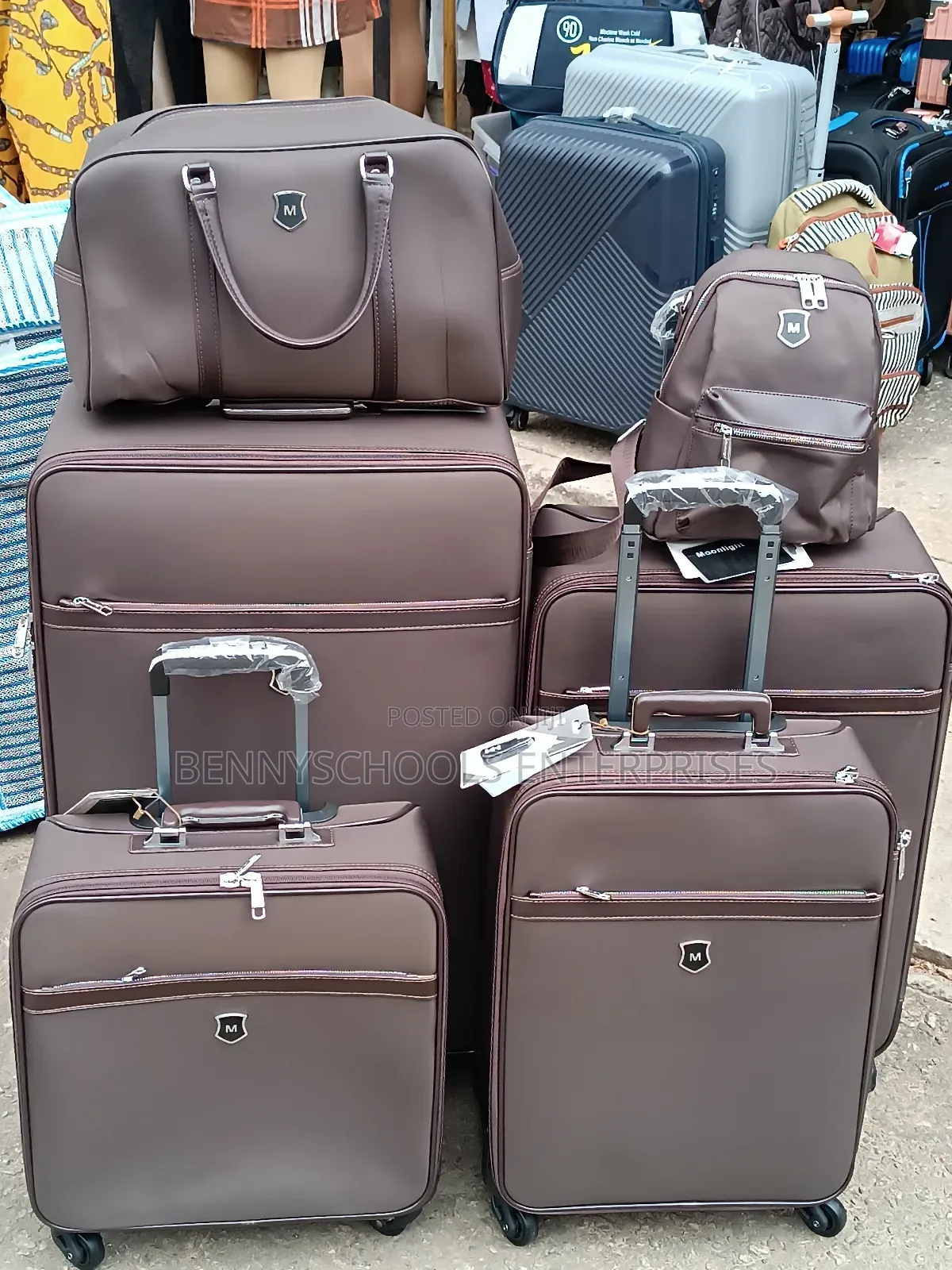Set of 6 Imported Moonlight Travelling Luggage Boxes