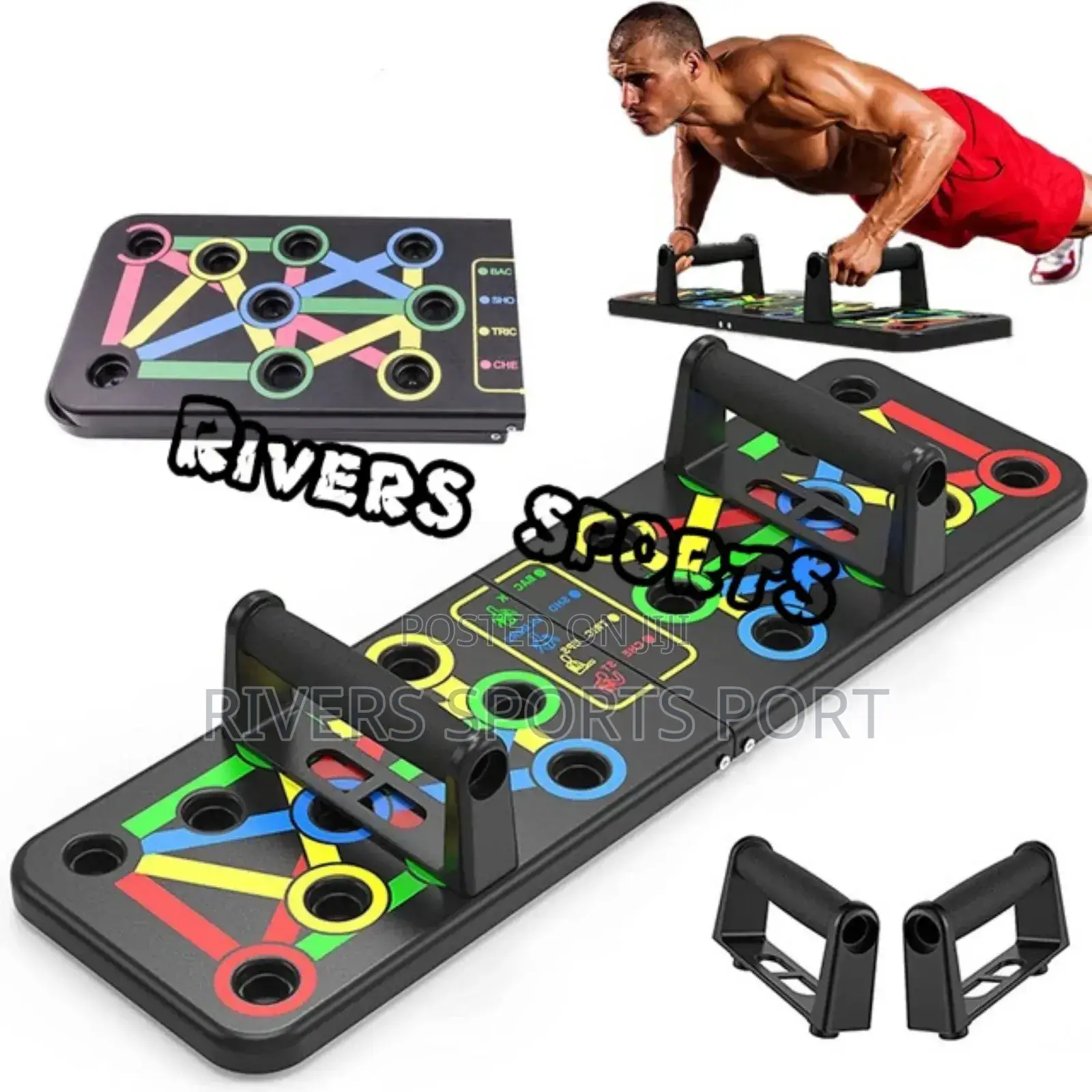 13in1 Folding Push-Up Board Support Muscle Exercise Pushup