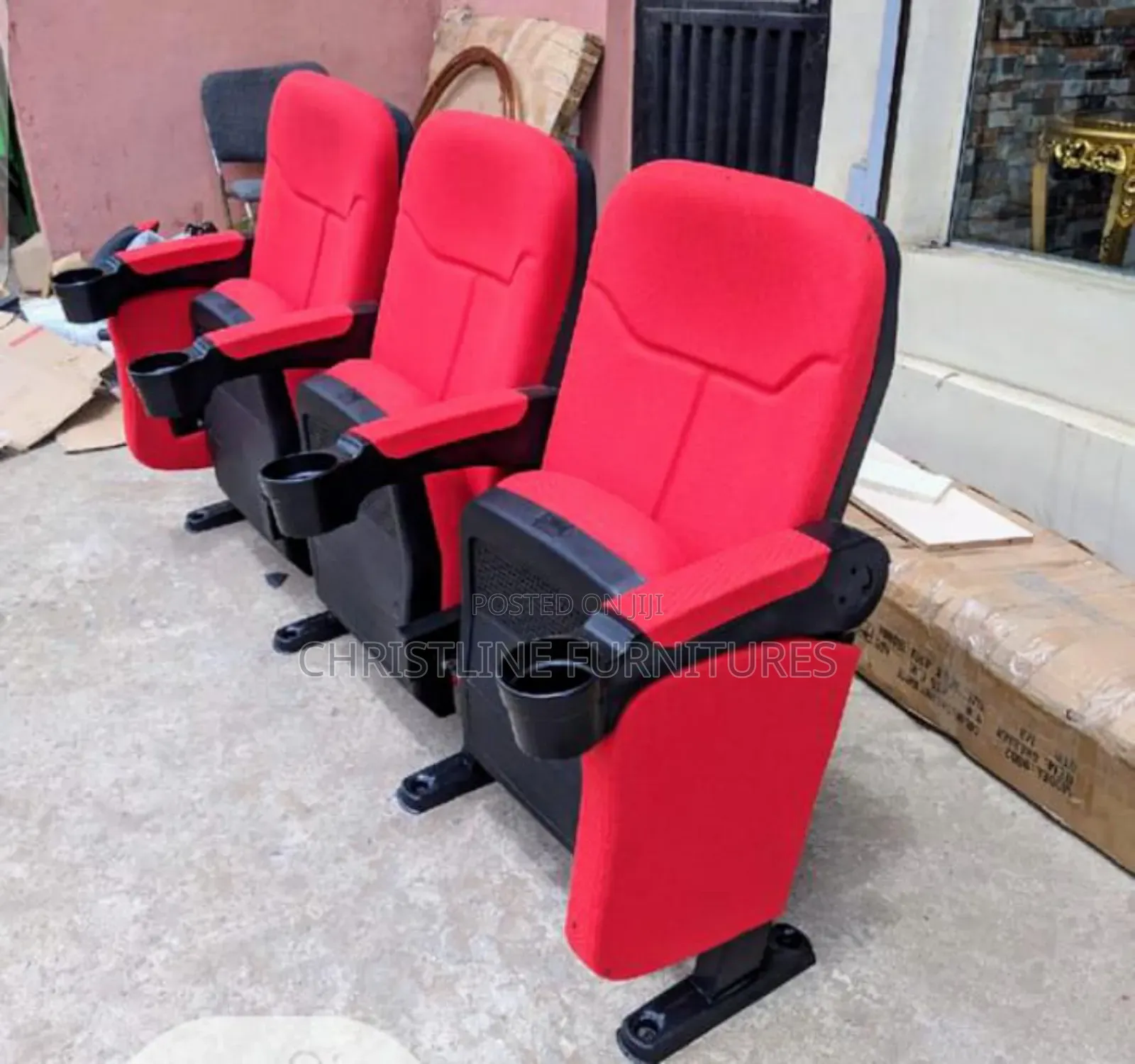 Quality Imported Three in One Auditorium Chair